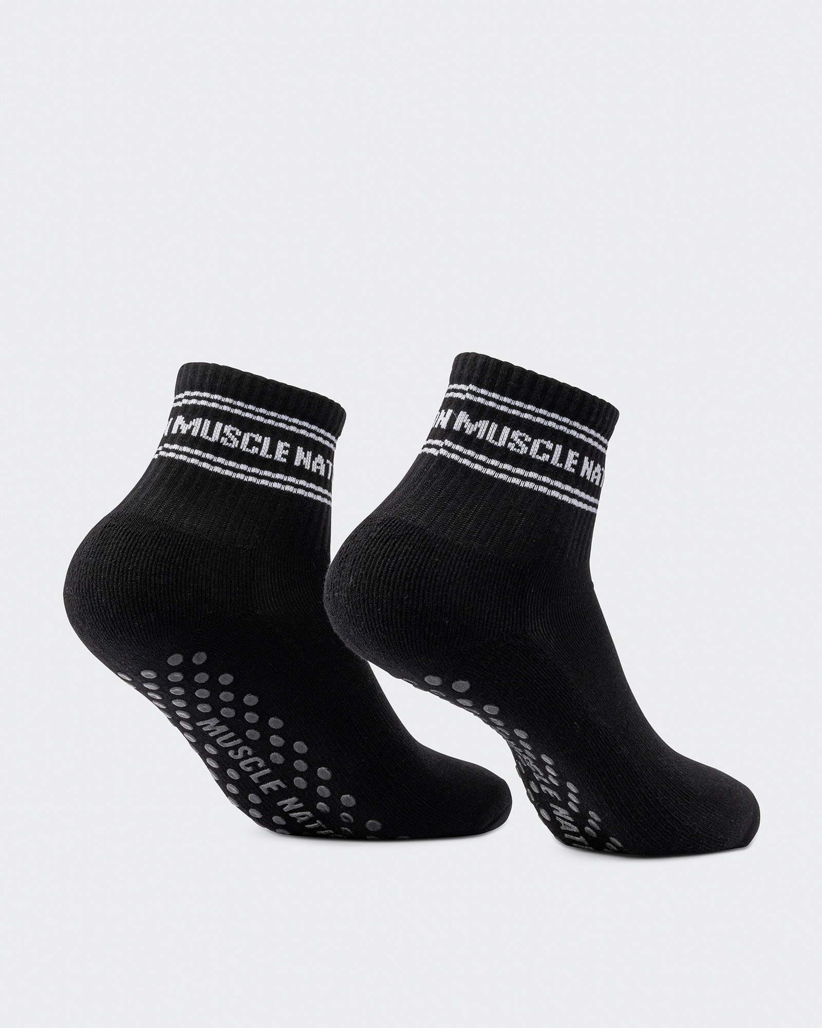 1/4 Crew Grip Sock - 1Pack - Black