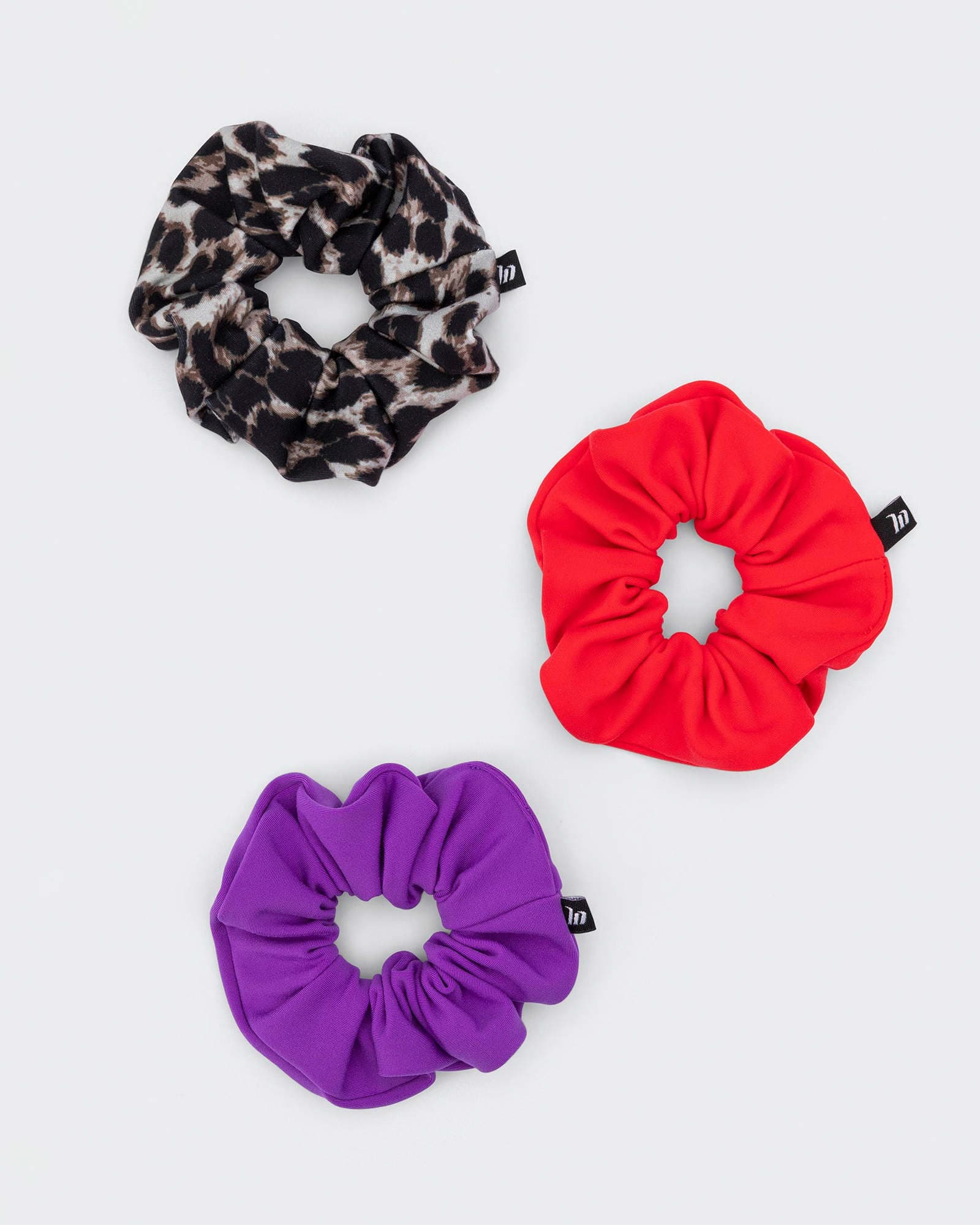 Scrunchie Pack - True Leopard, Salsa, Viola
