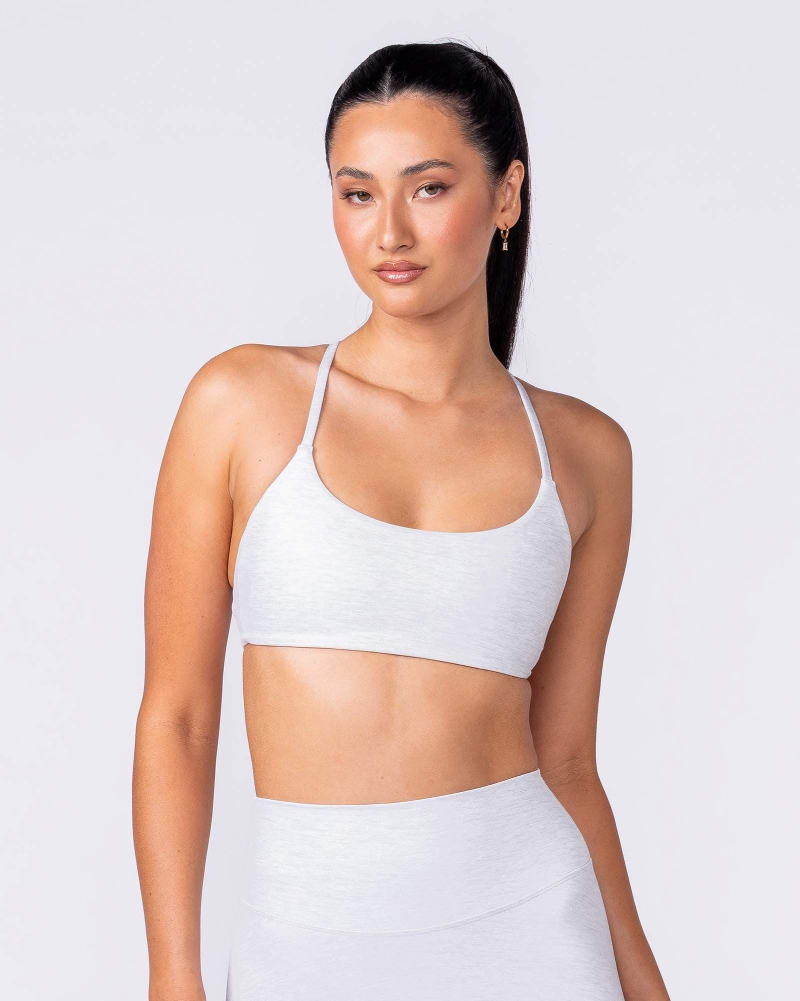 Afterglow Bralette - White Grey Marl