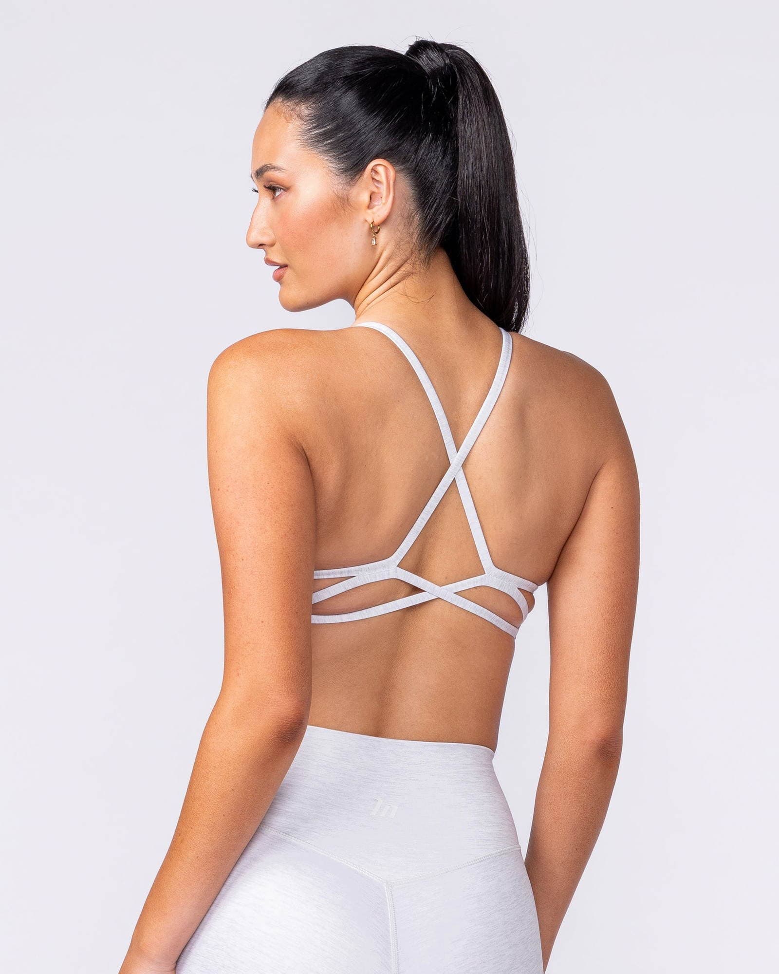 Afterglow Bralette - White Grey Marl