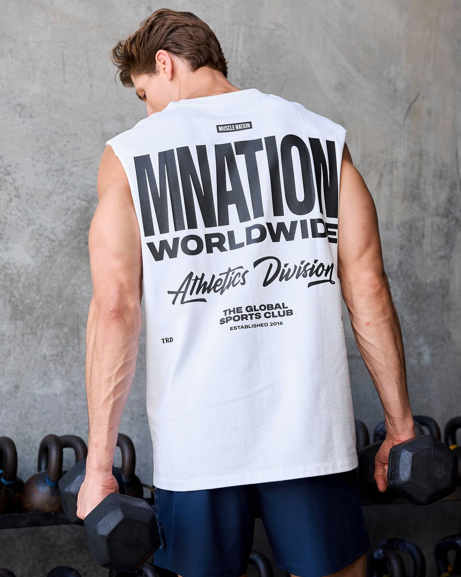 Athletic Division Muscle Tank - White