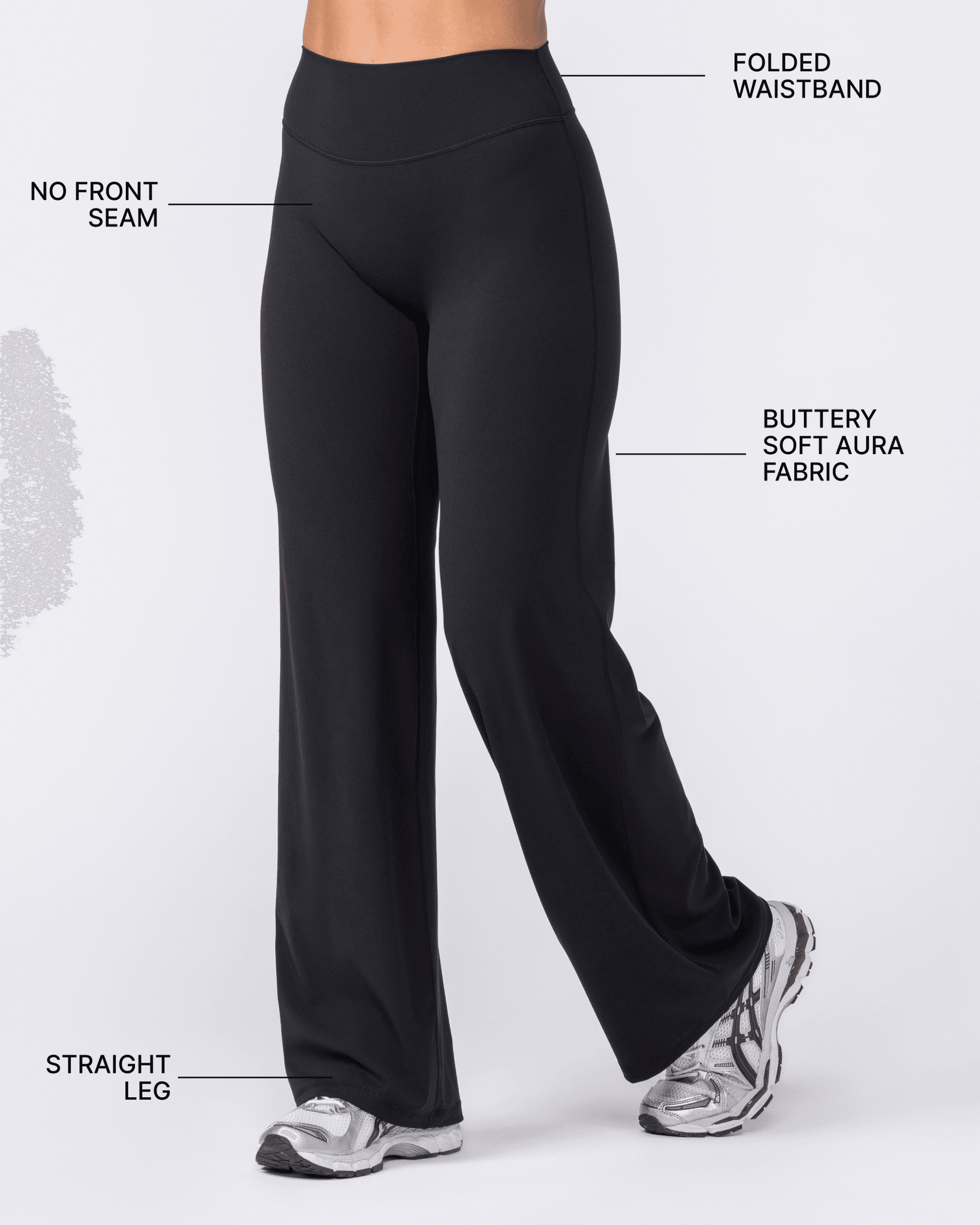 Aura Straight Leg Leggings Tall - Black