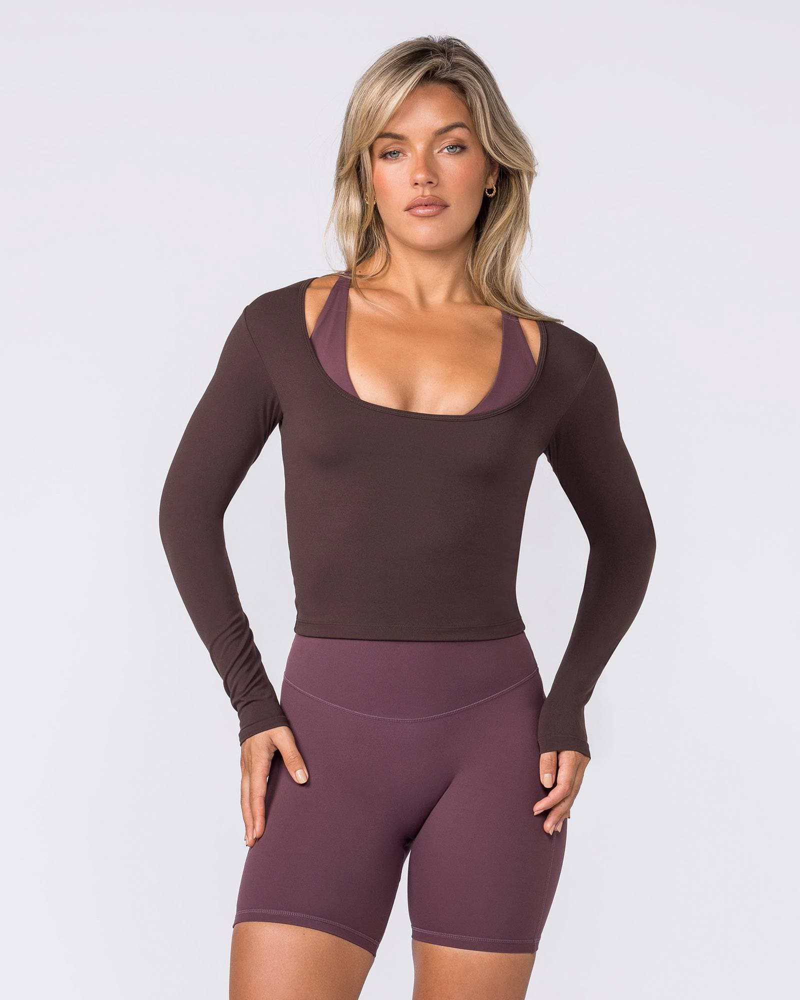 Base Long Sleeve Top - Cocoa