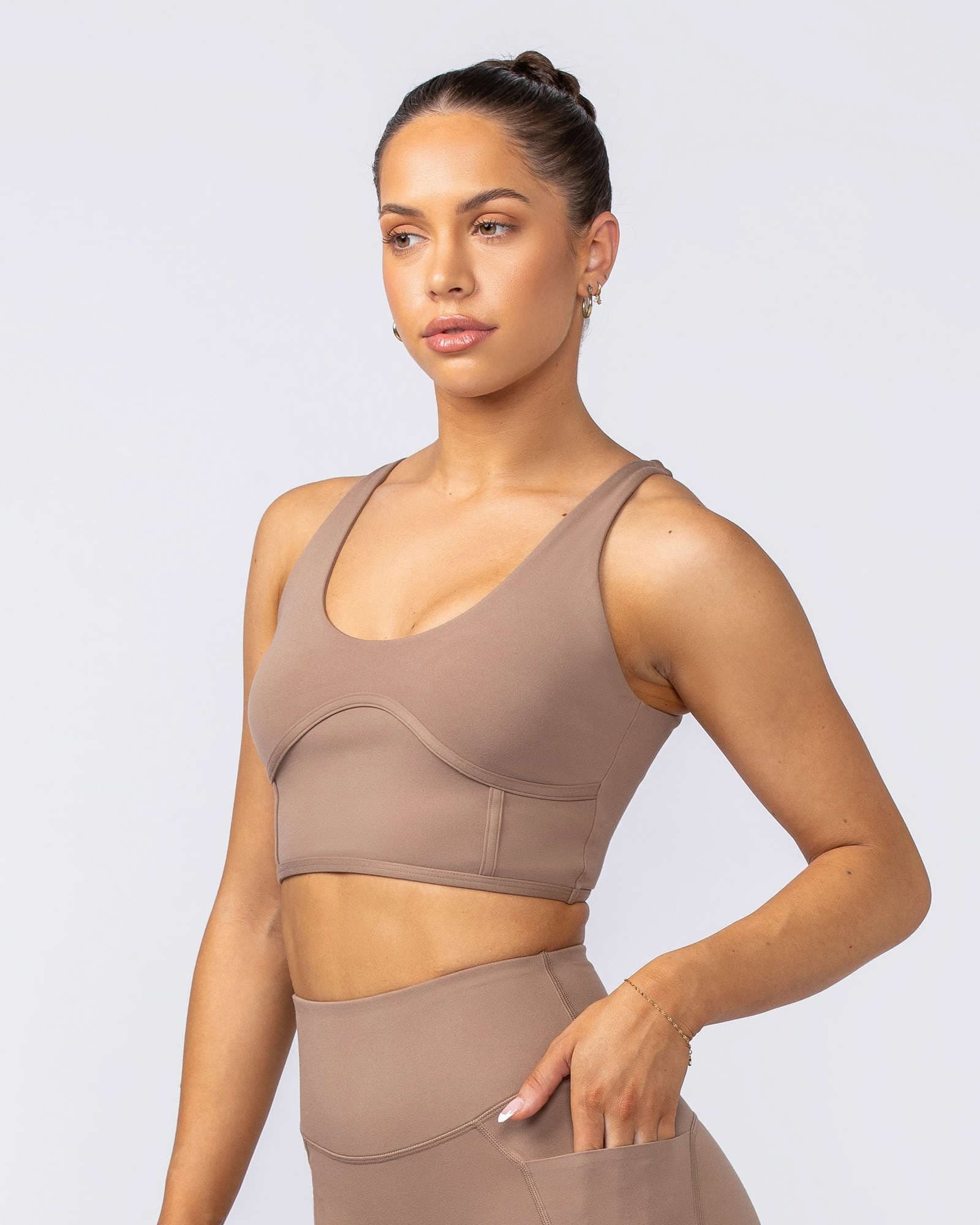 Limitless Longline Bra - Cinnamon