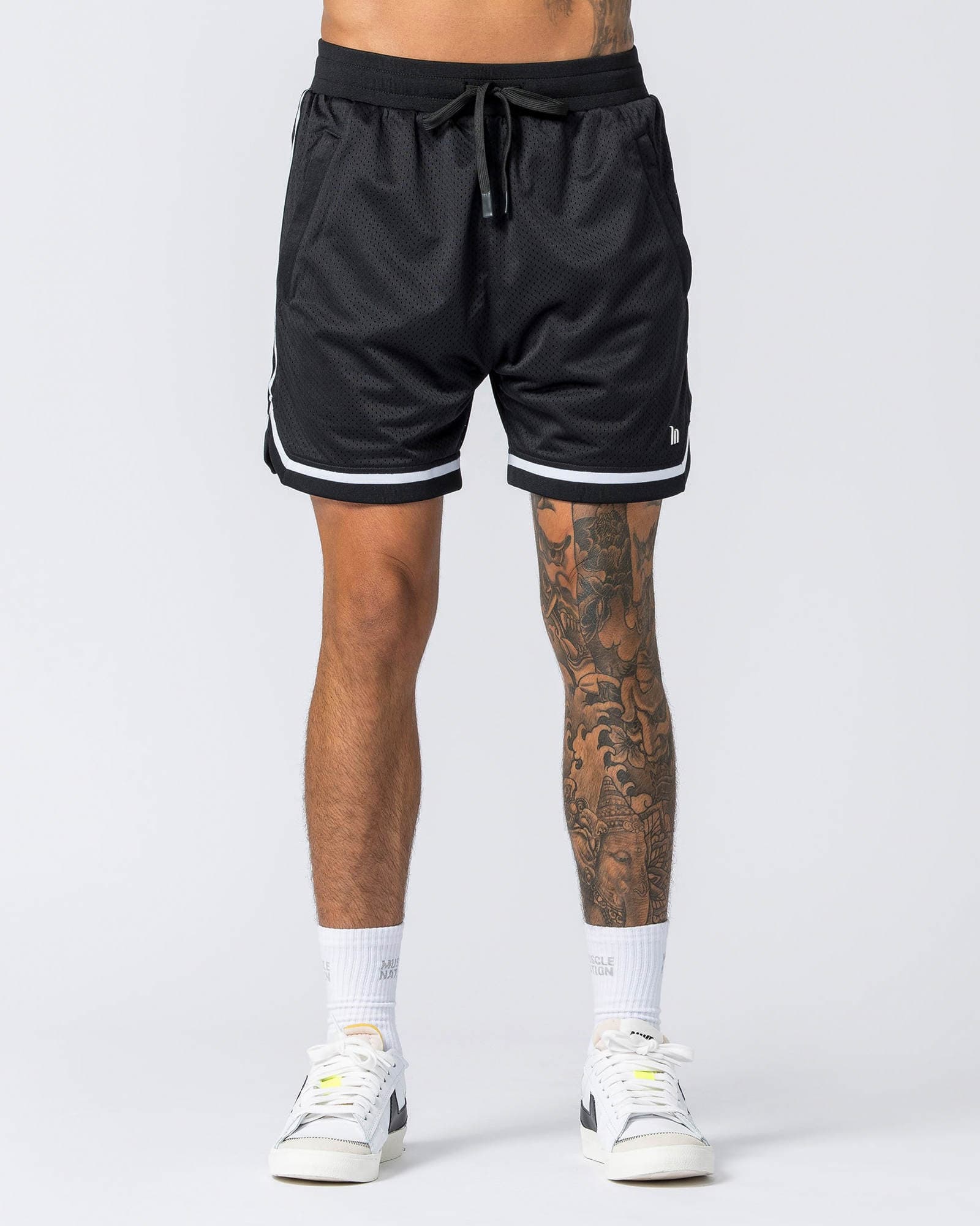Mens 5" Basketball Shorts - Black