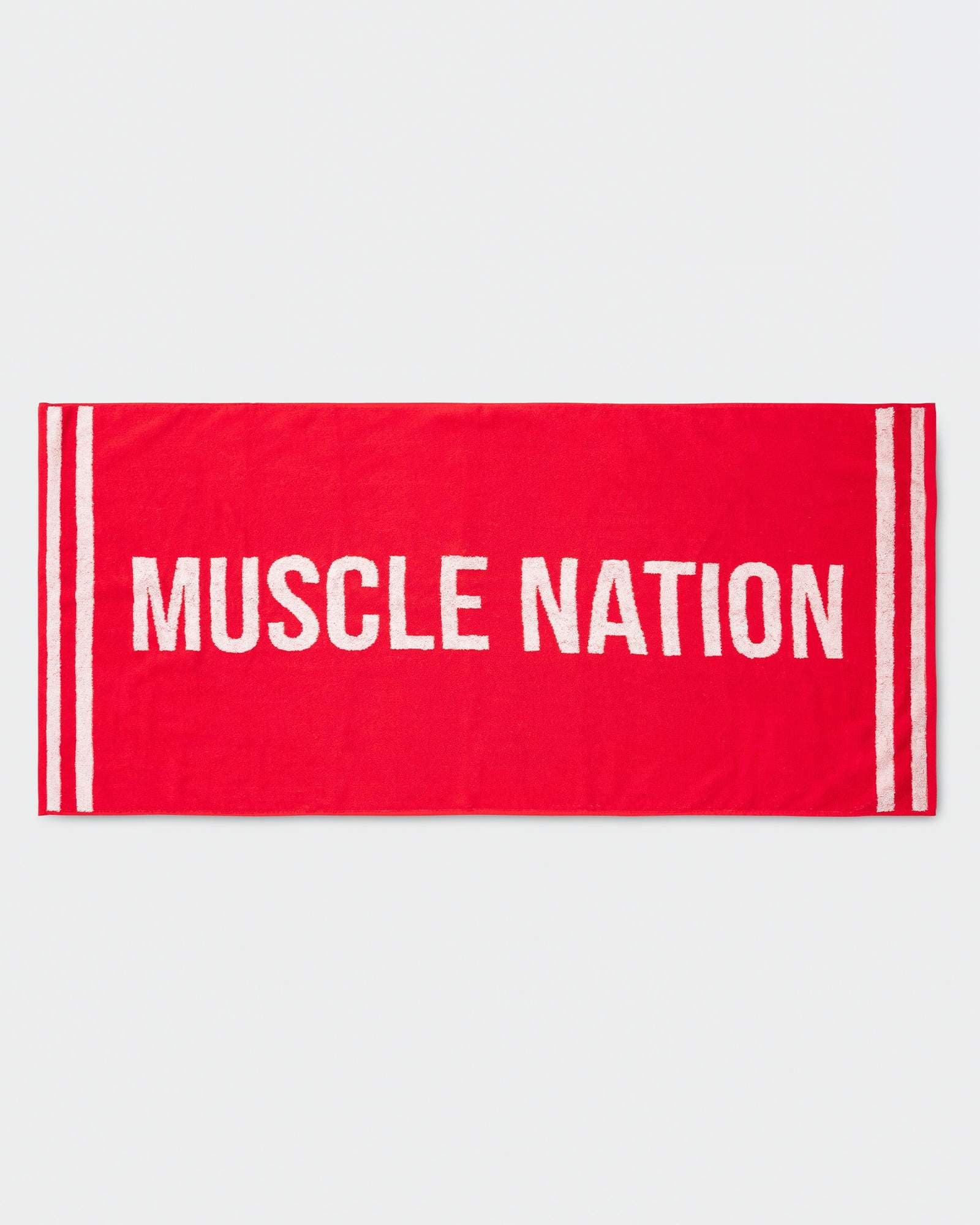 Gym Towel - Chilli/ White