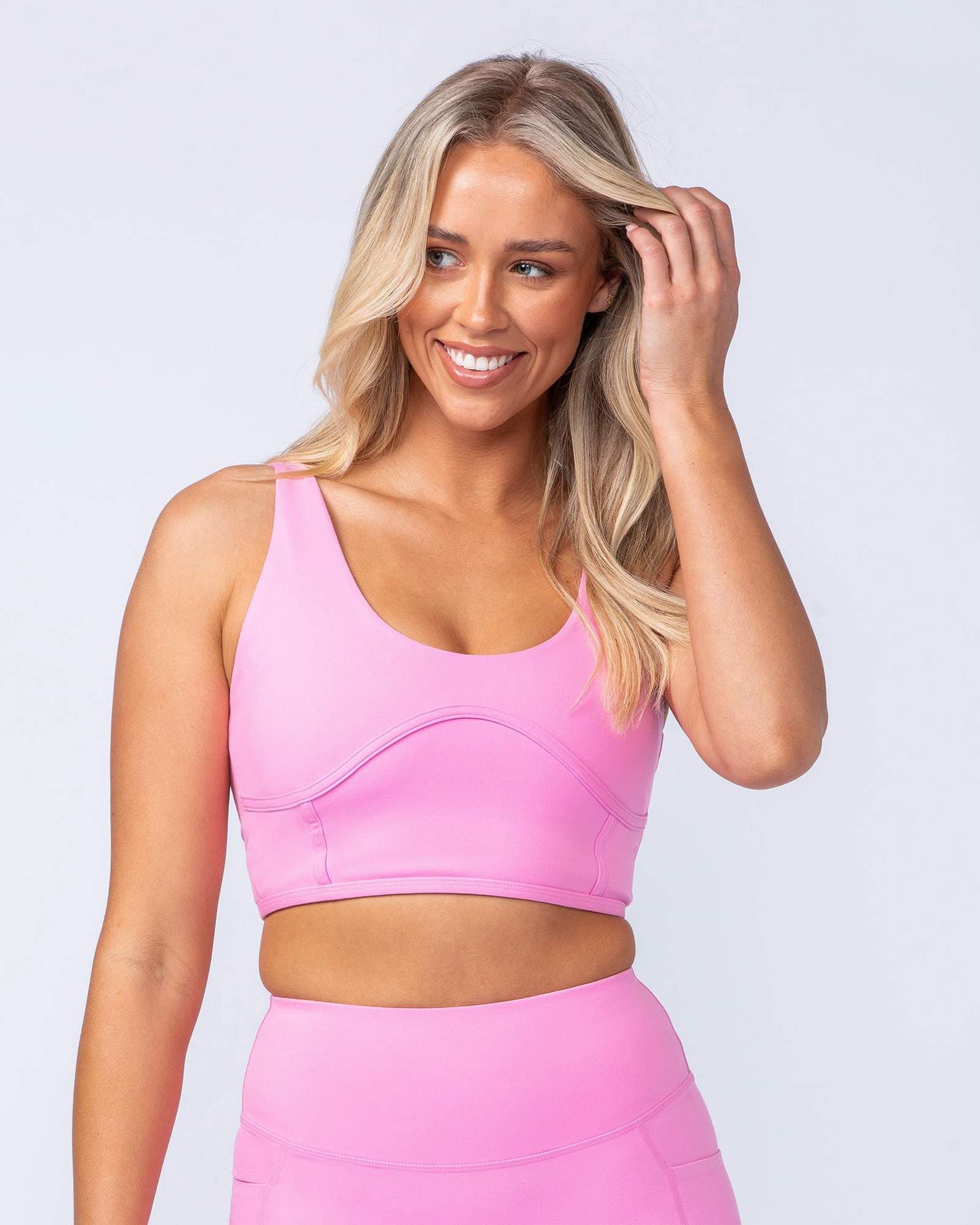Limitless Longline Bra - Hollywood Pink