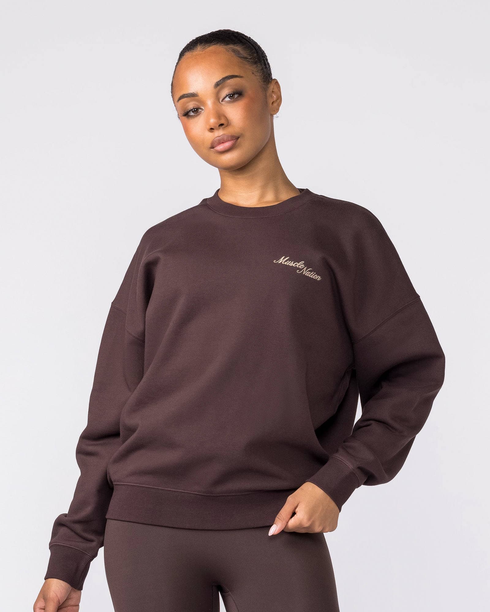 Collective Boxy Pullover - Cocoa