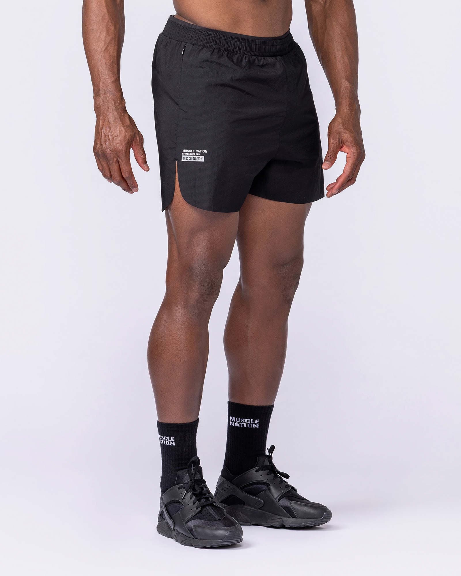 Compete 3" Run Shorts - Black