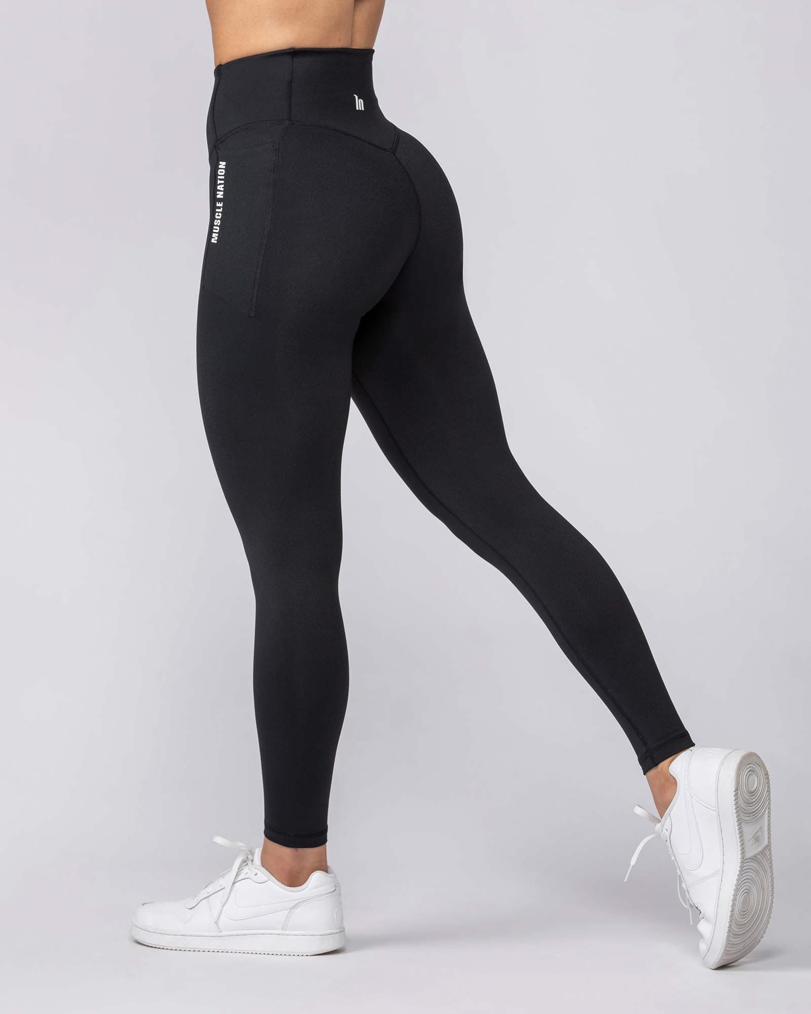 Core Pocket Ankle Length Leggings - Black