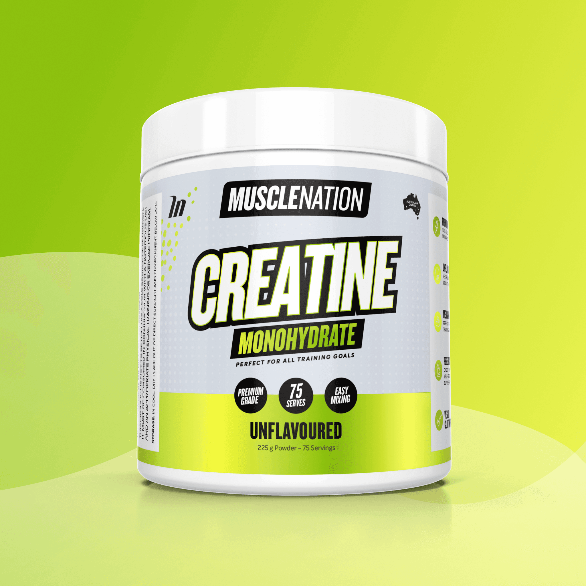CREATINE MONOHYDRATE - Unflavoured - 75 serves