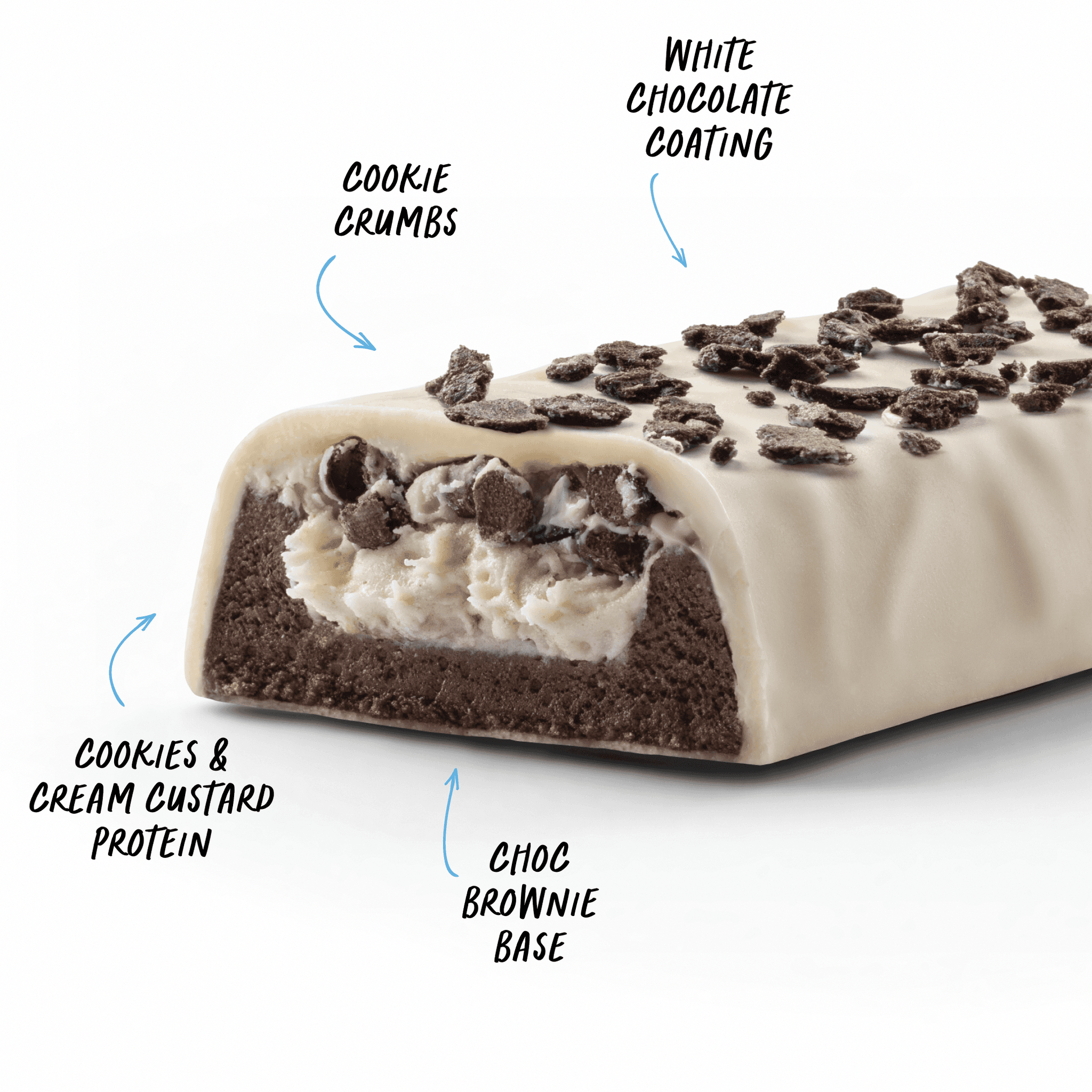 CUSTARD Protein Bar - Cookies & Cream - Box of 12