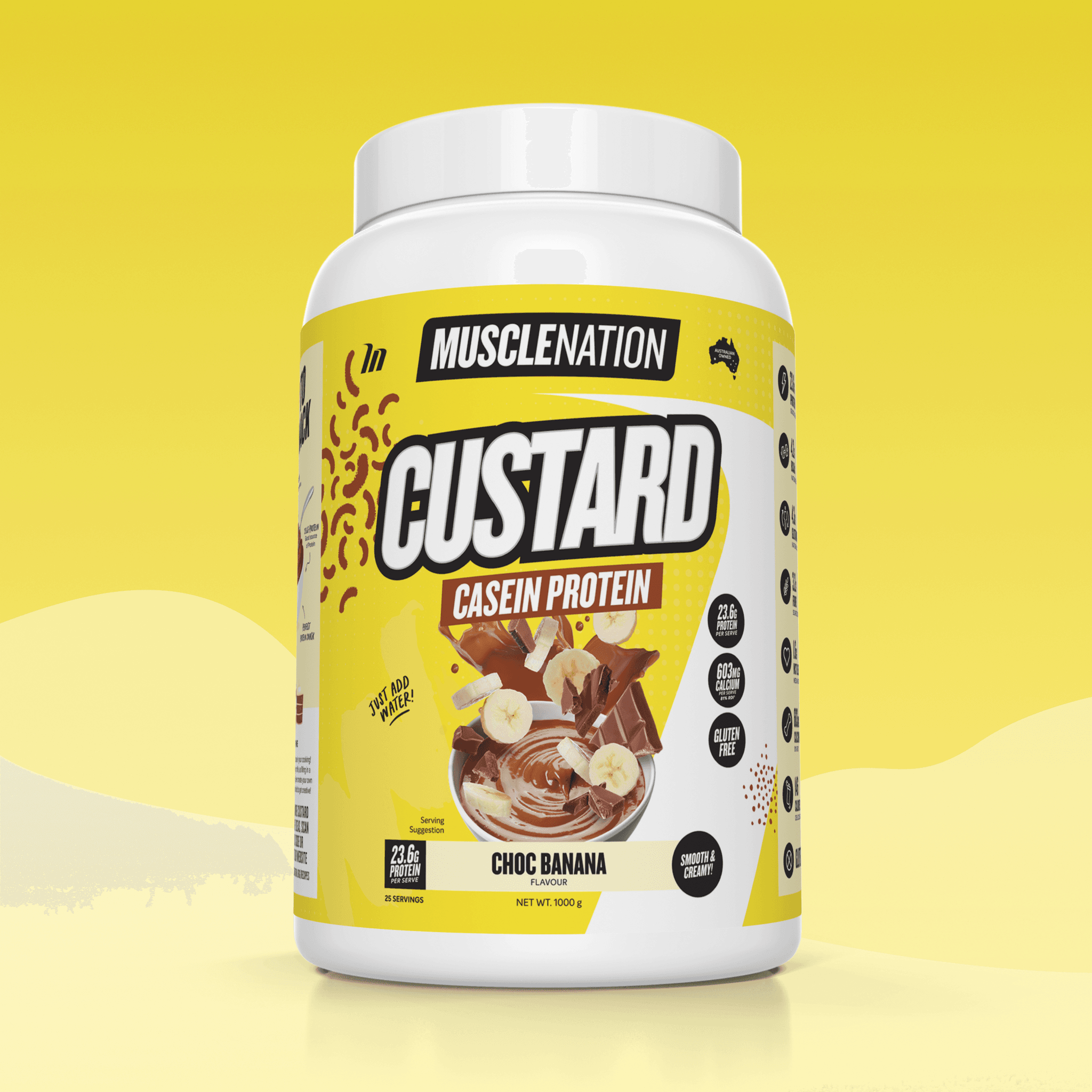 CUSTARD Casein Protein - Choc Banana - 25 serves