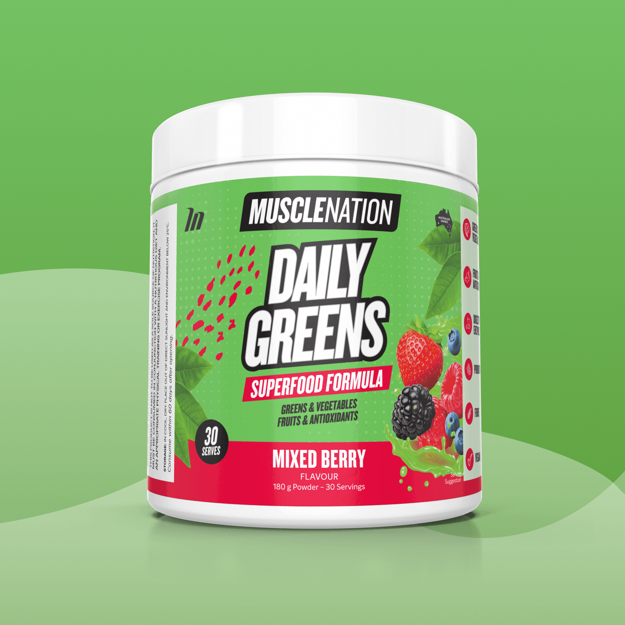DAILY GREENS - Mixed Berry - 30 serves