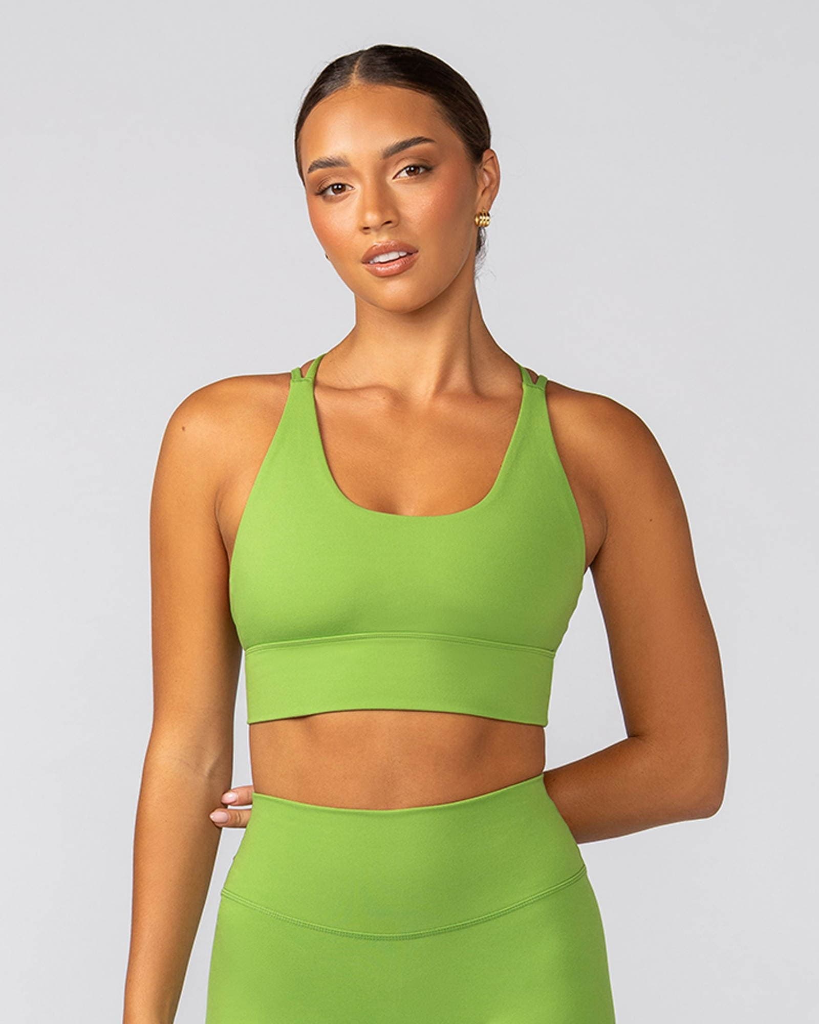 Dash Longline Bra - Kiwifruit