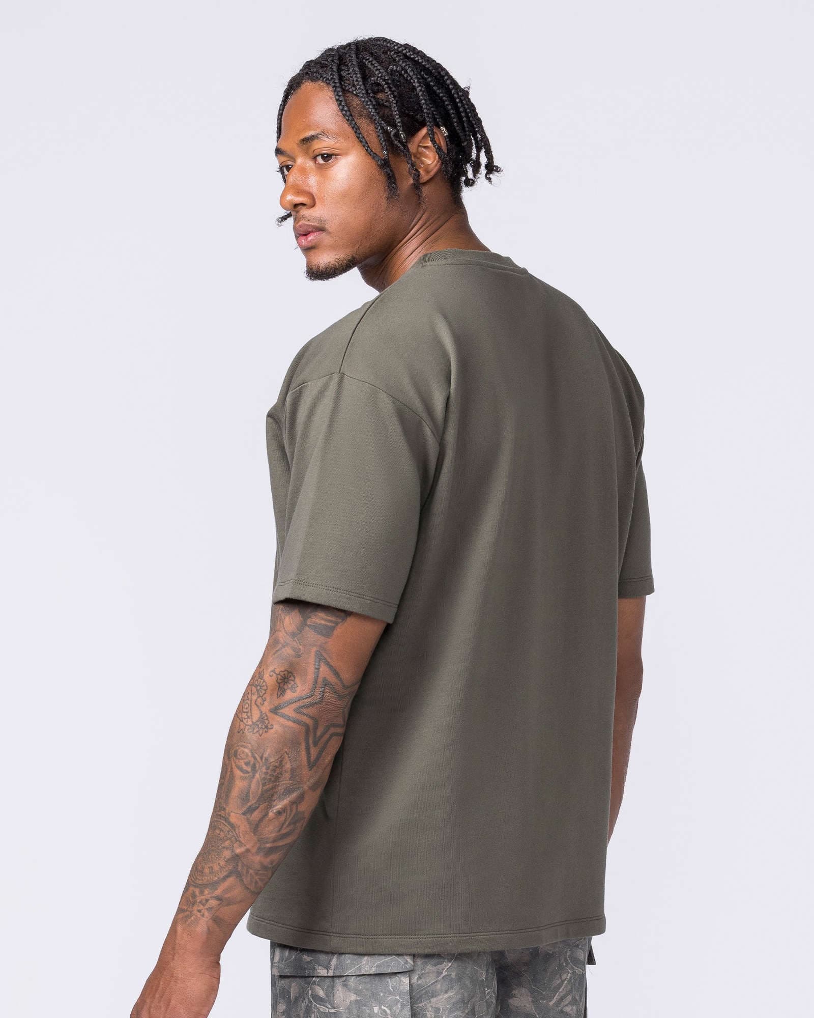 Essential Regular Fit Tee - Dark Khaki