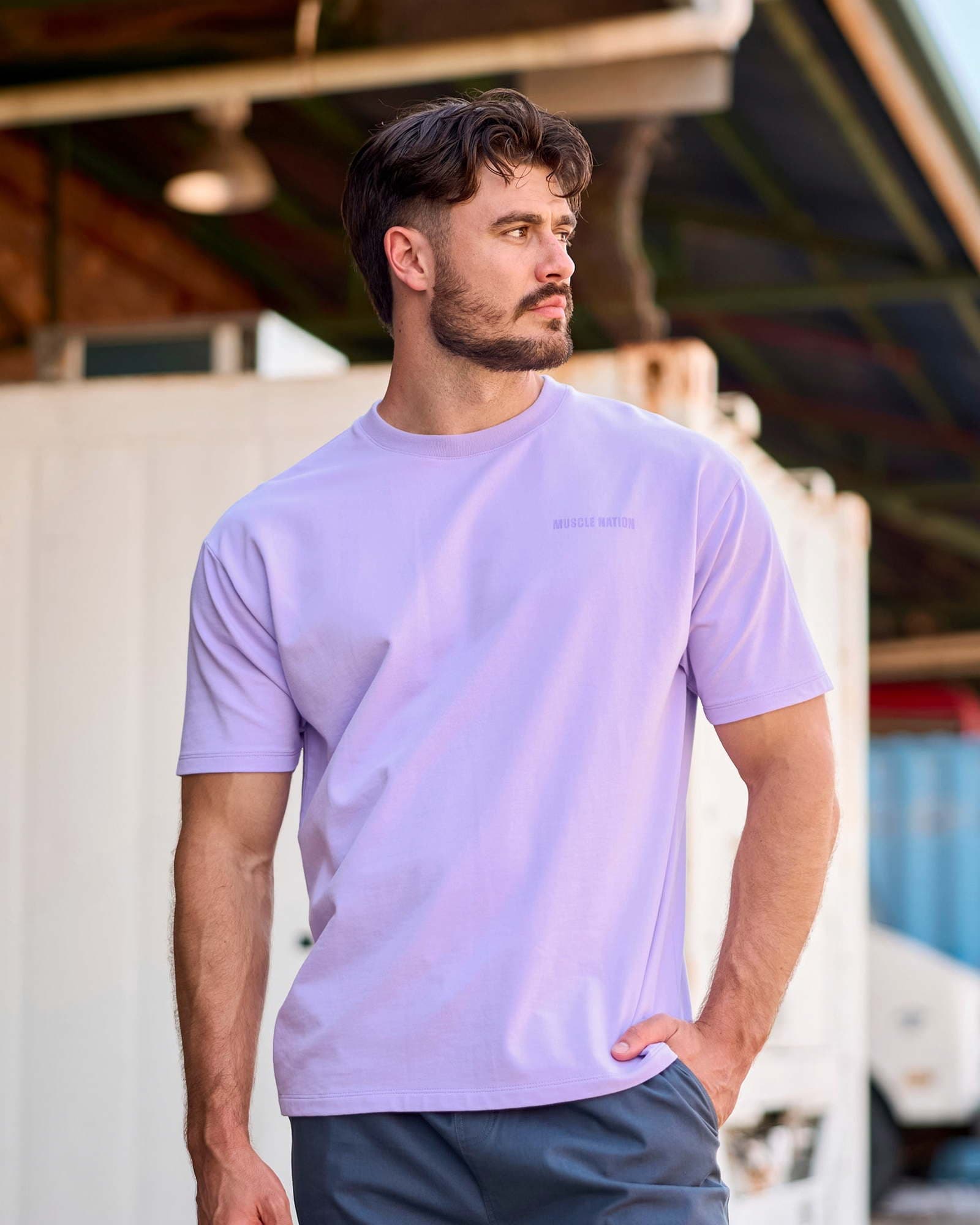 Essential Regular Fit Tee - Lavender