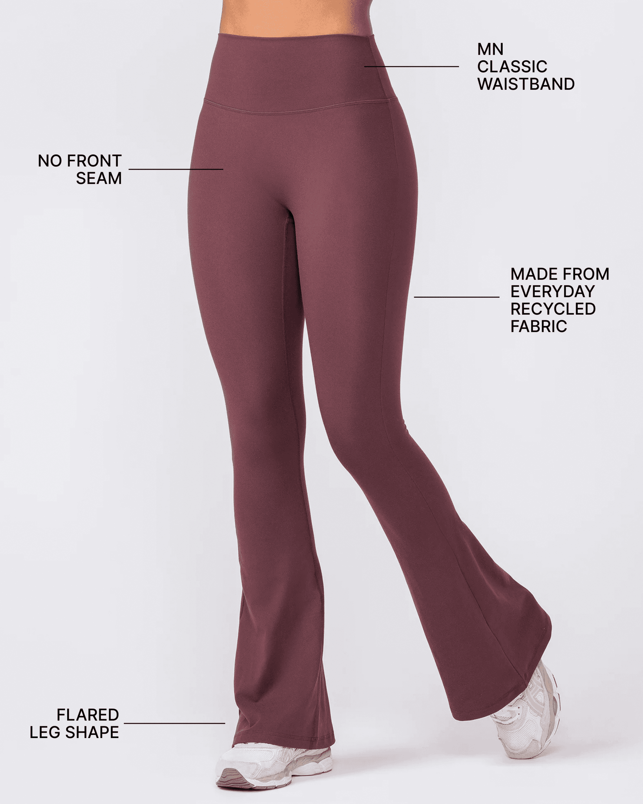 Zero Rise Everyday Flare Leggings - Rocky Road