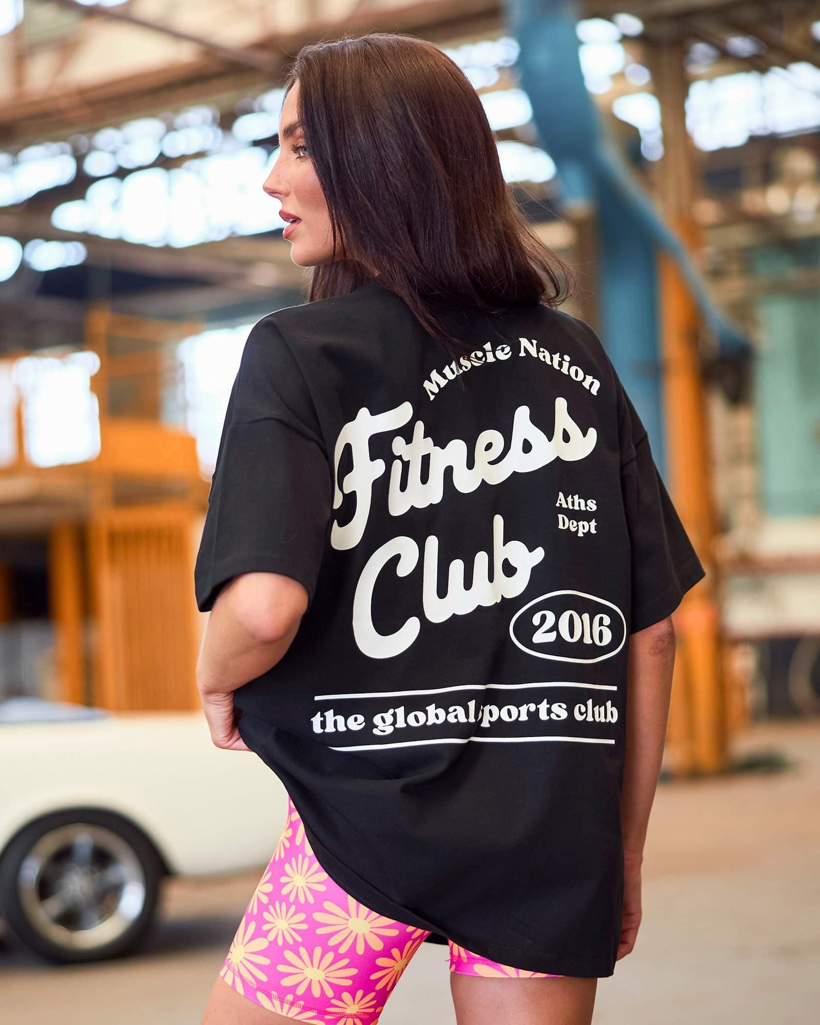 Fizz Oversized Tee - Black