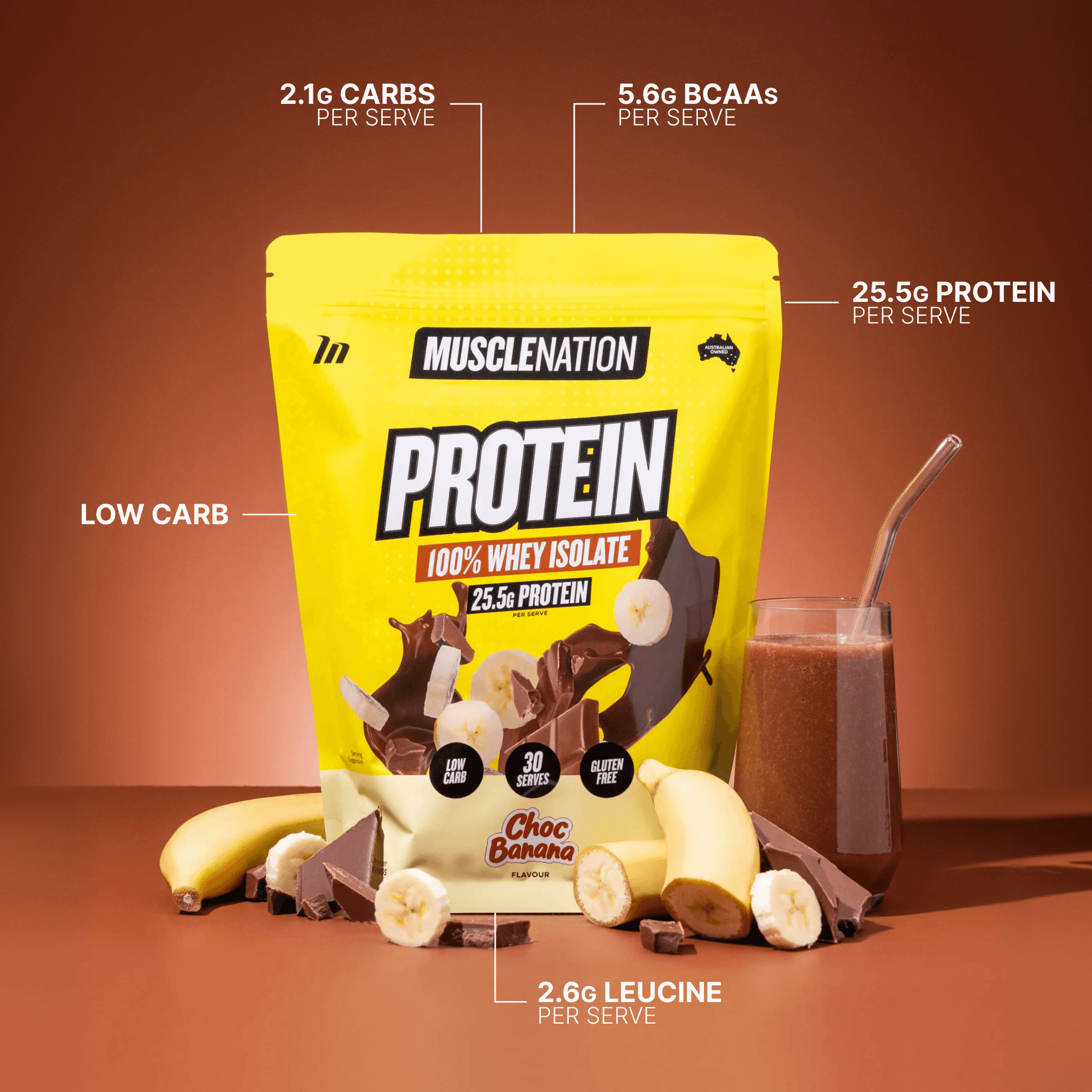 WHEY Protein Isolate - Choc Banana - 30 serves