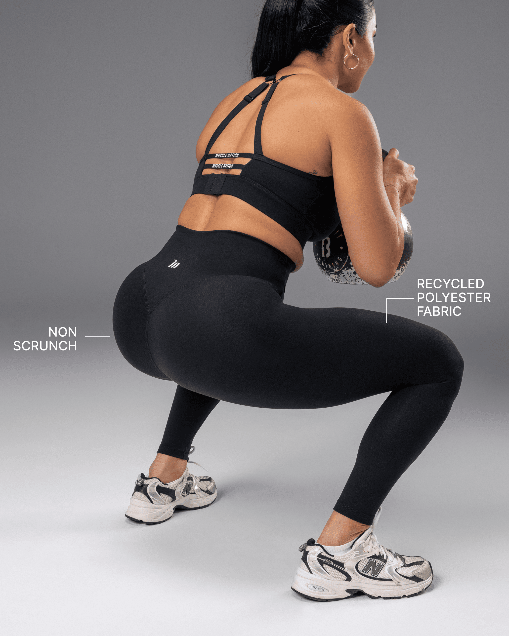 Unrivalled Bare Ankle Length Leggings - Black