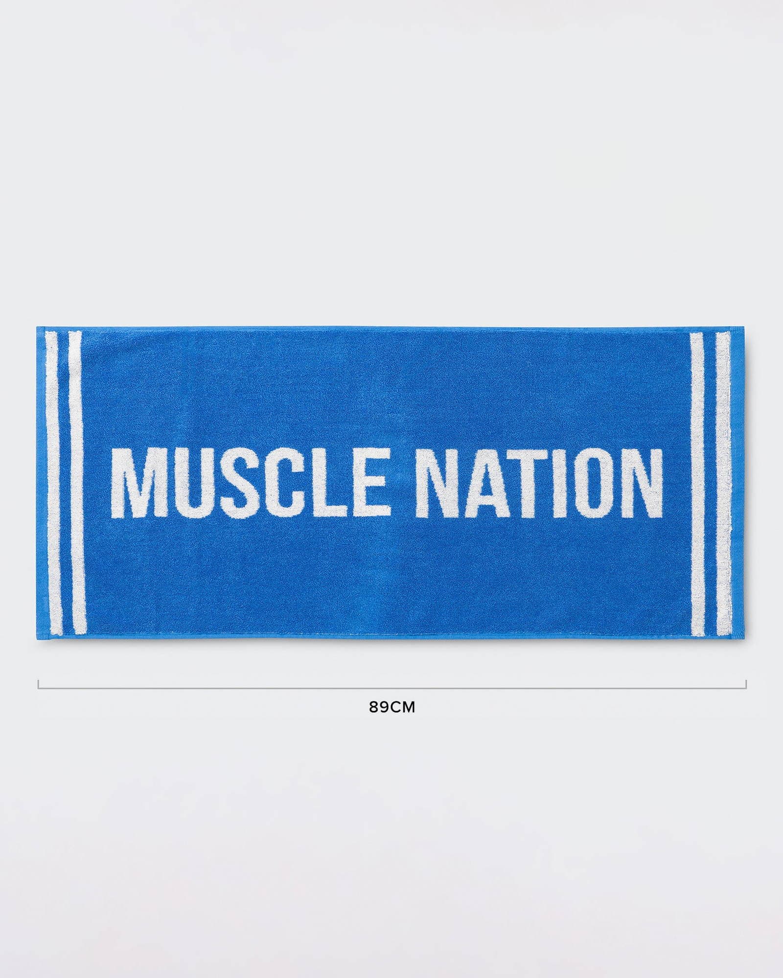 Sweat Towel - Azure Blue/White