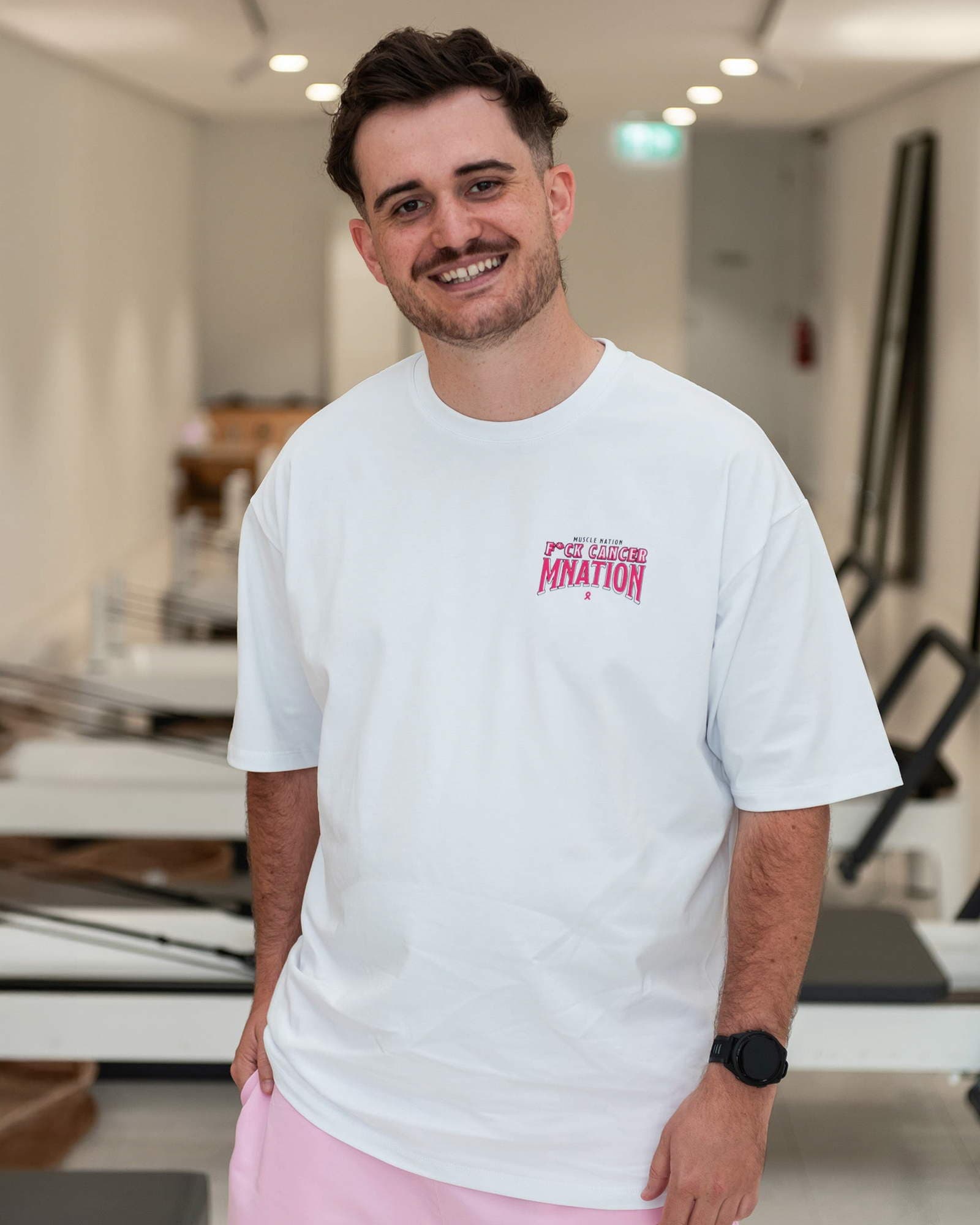 F*ck Cancer Oversized Tee - White