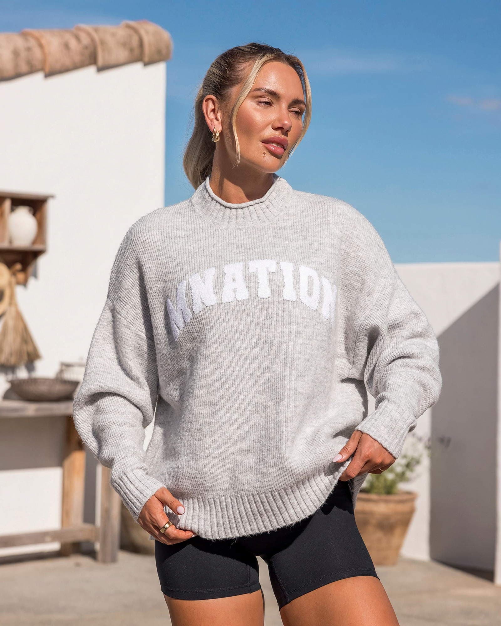 Sorority Knit - Snow Grey Marl