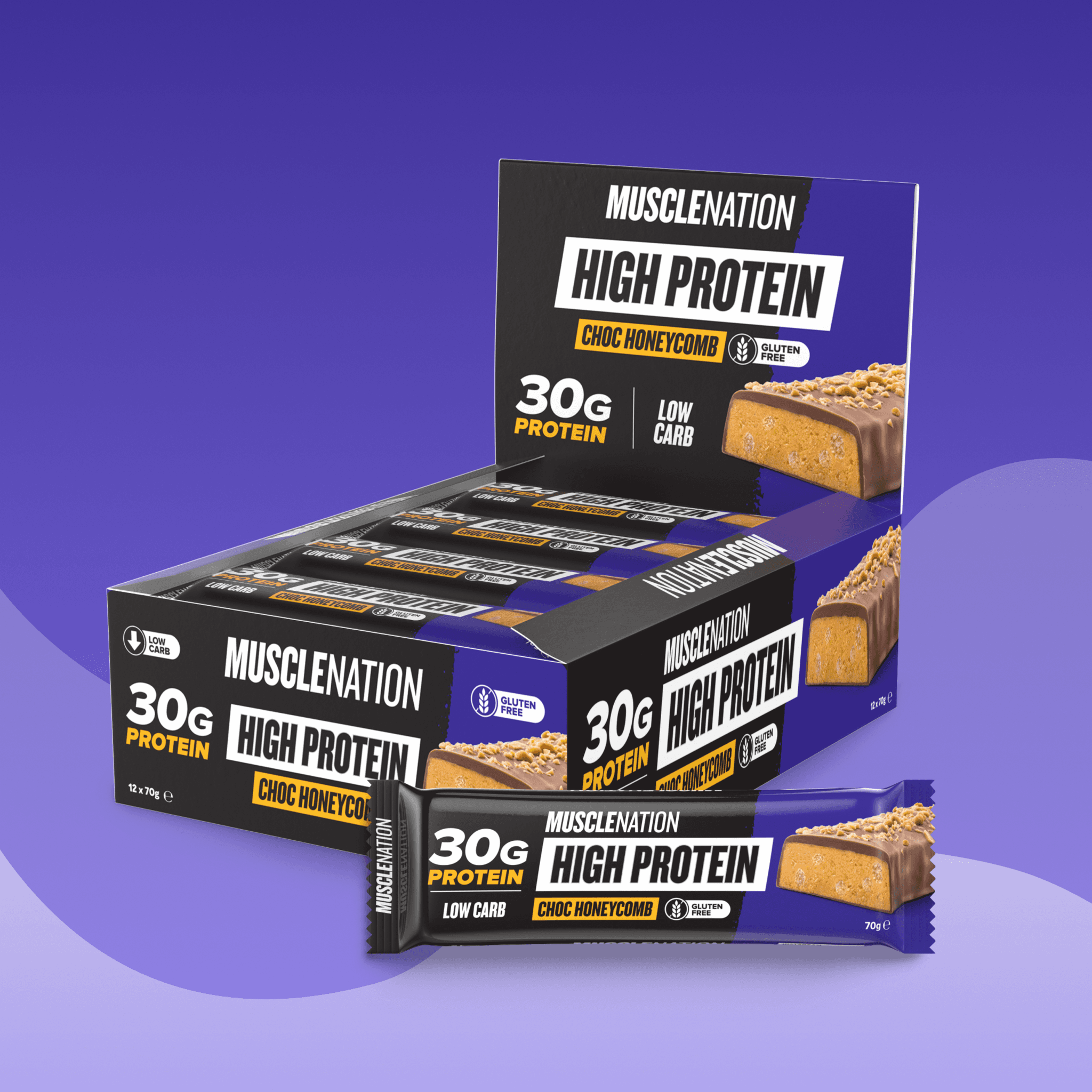 HIGH PROTEIN BAR - Choc Honeycomb - Box of 12