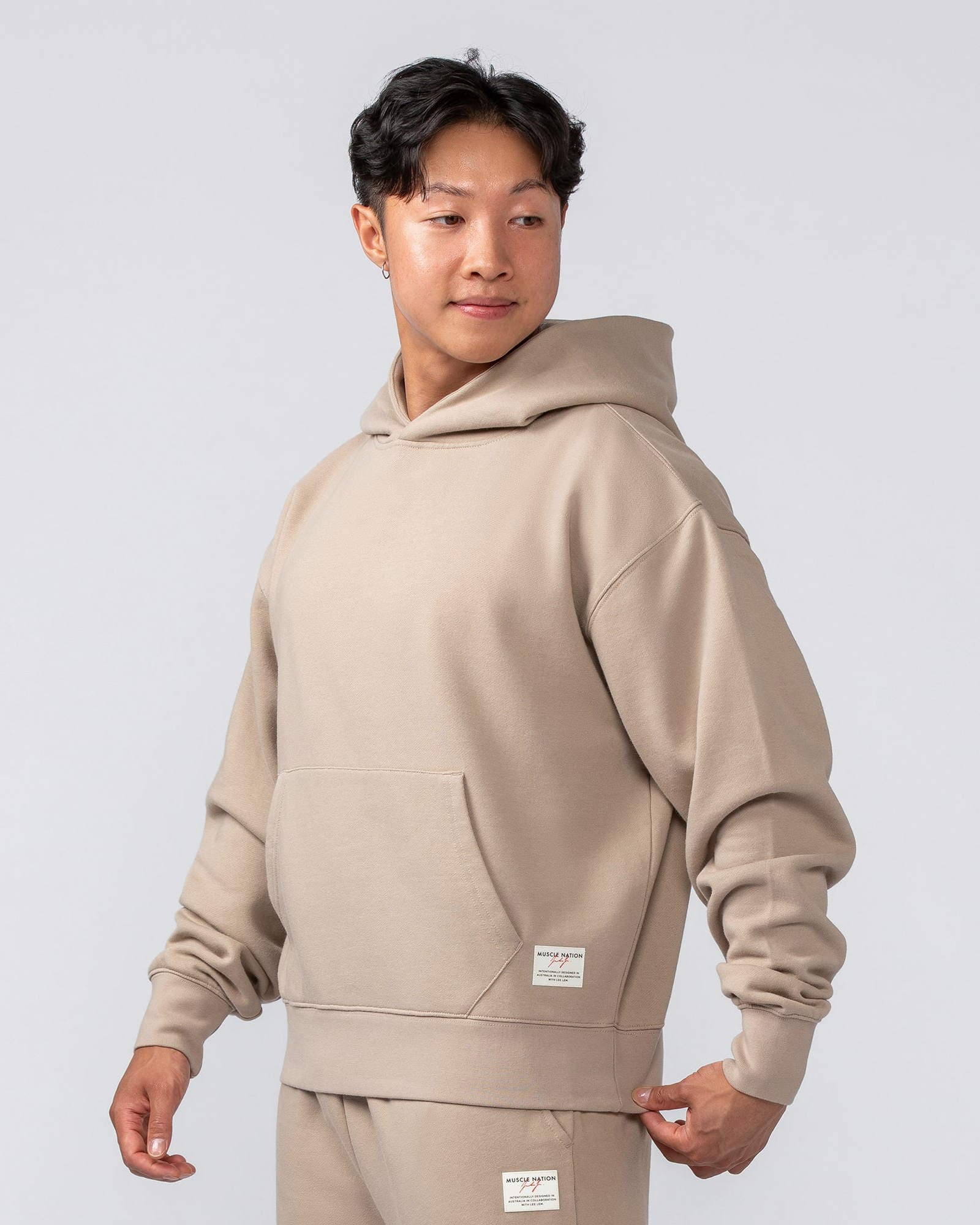 Lee Lem Cropped Hoodie - Washed Tuffet
