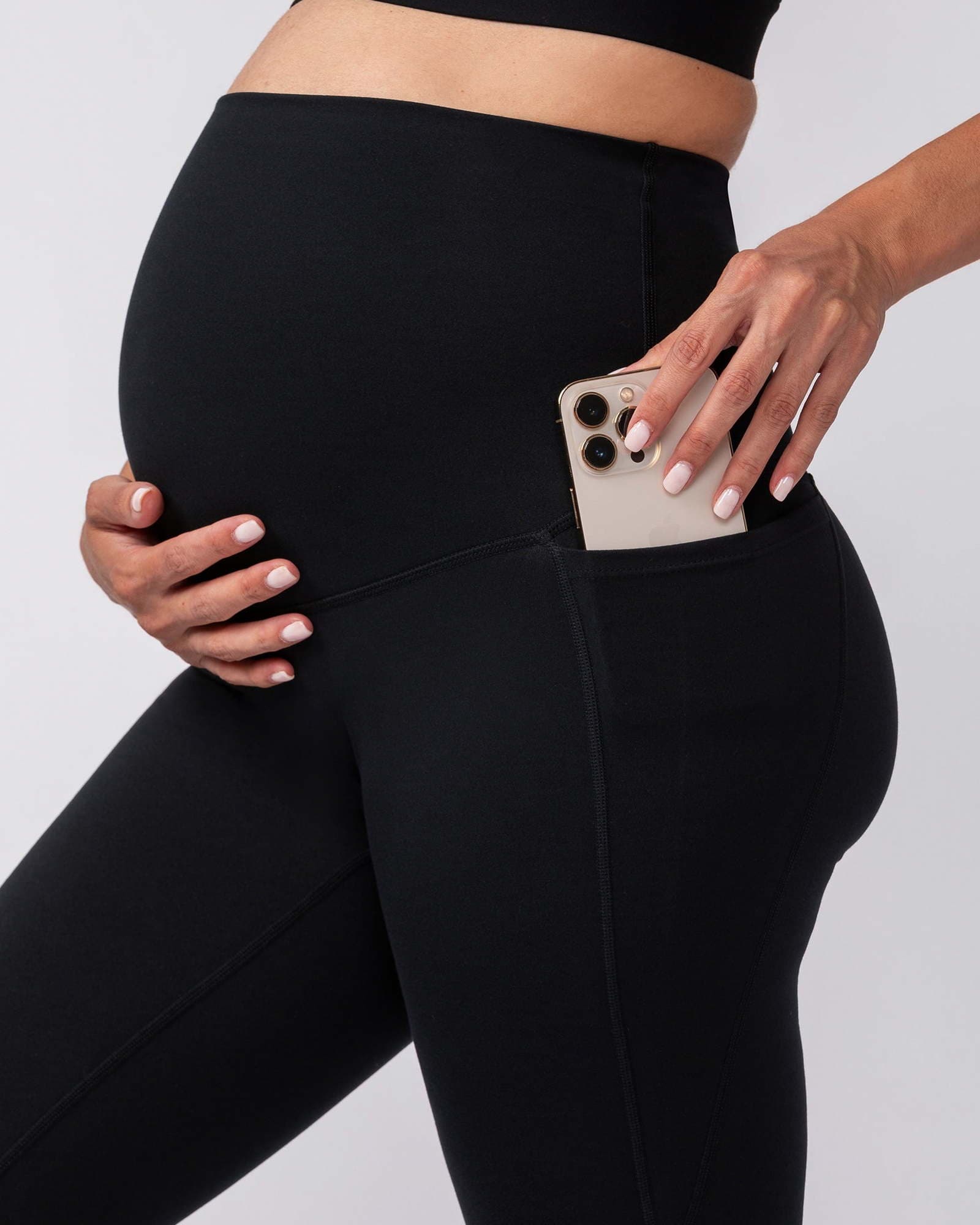 Maternity Everyday Pocket Leggings - Black