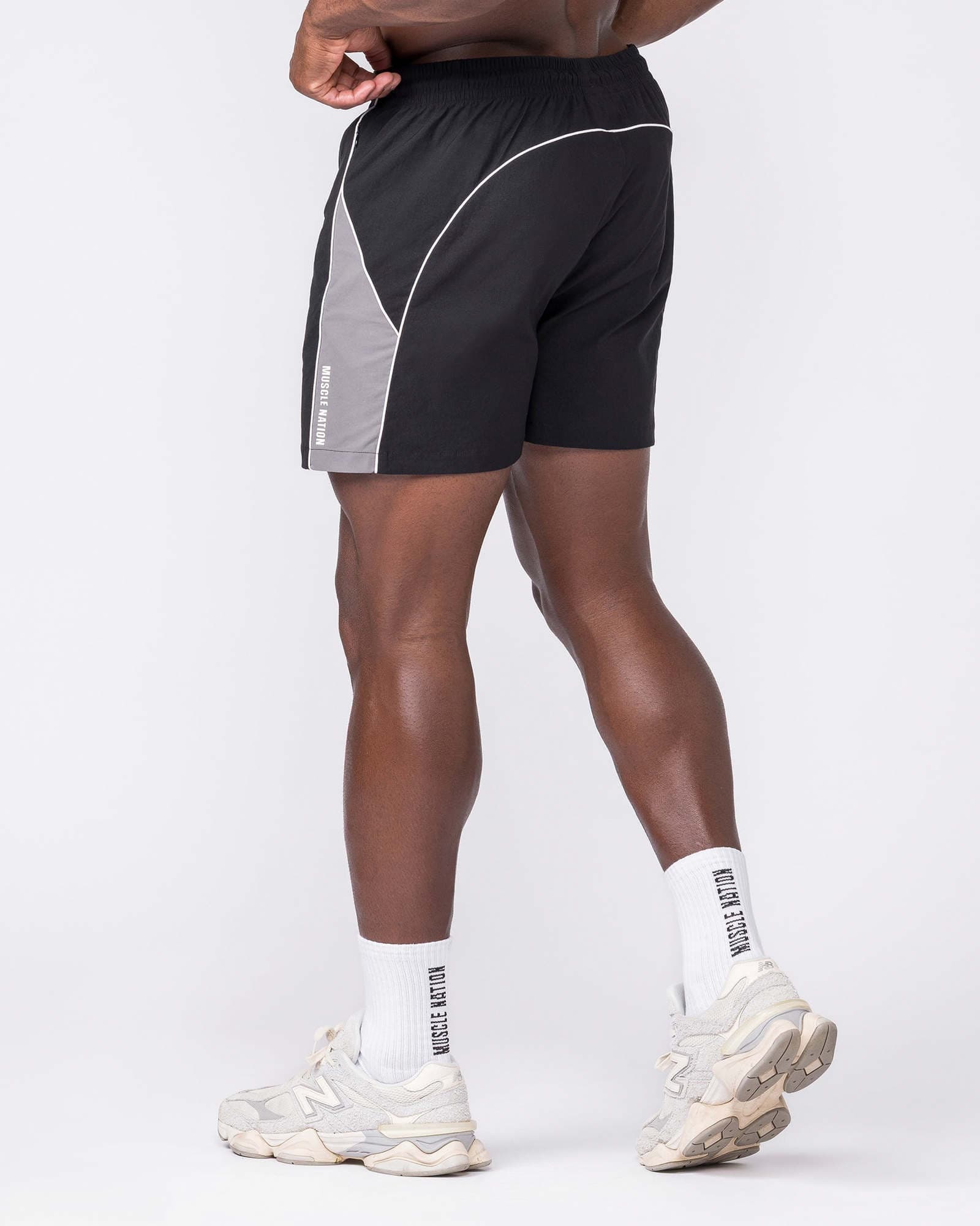 Command Windbreaker Shorts - Black