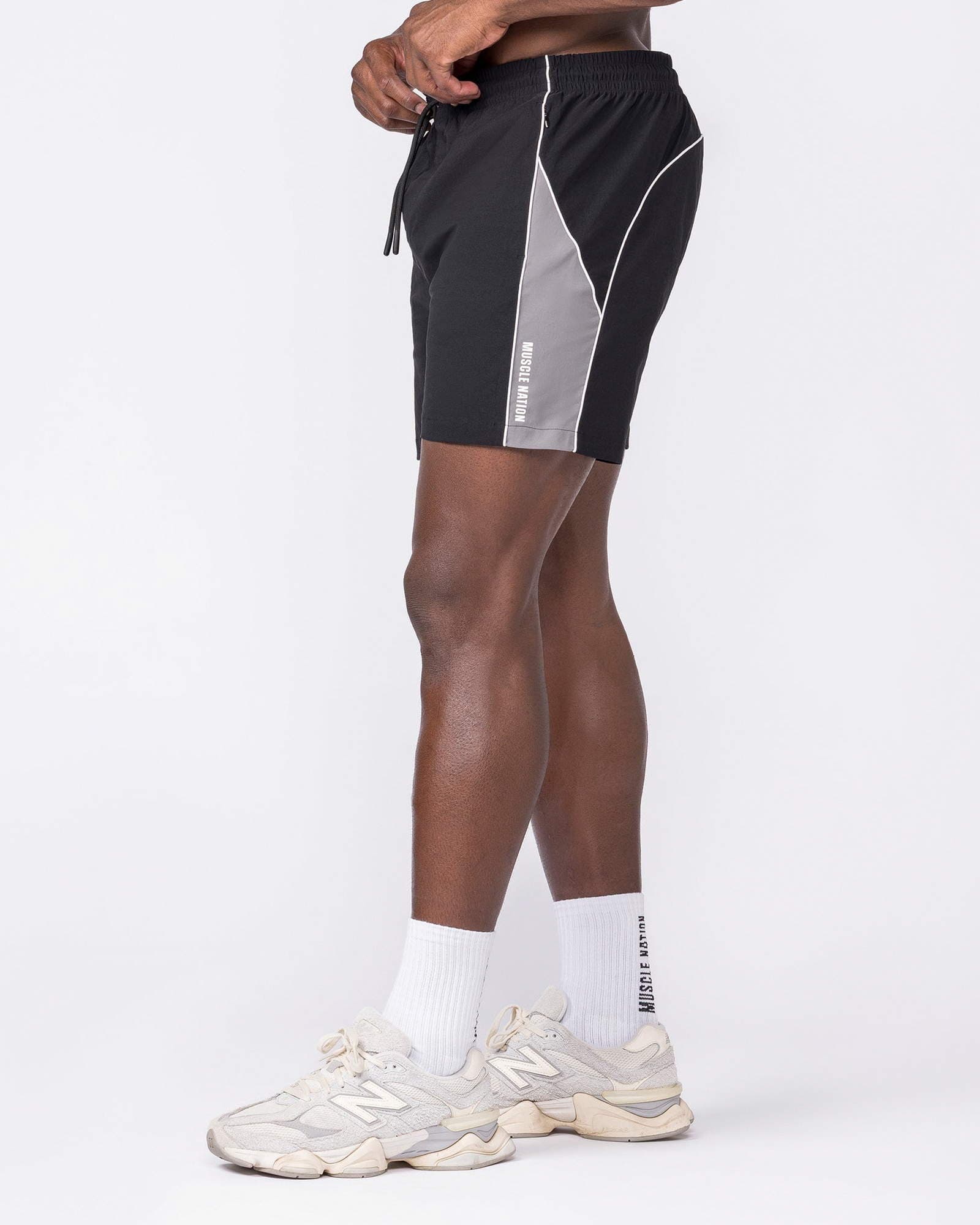 Command Windbreaker Shorts - Black
