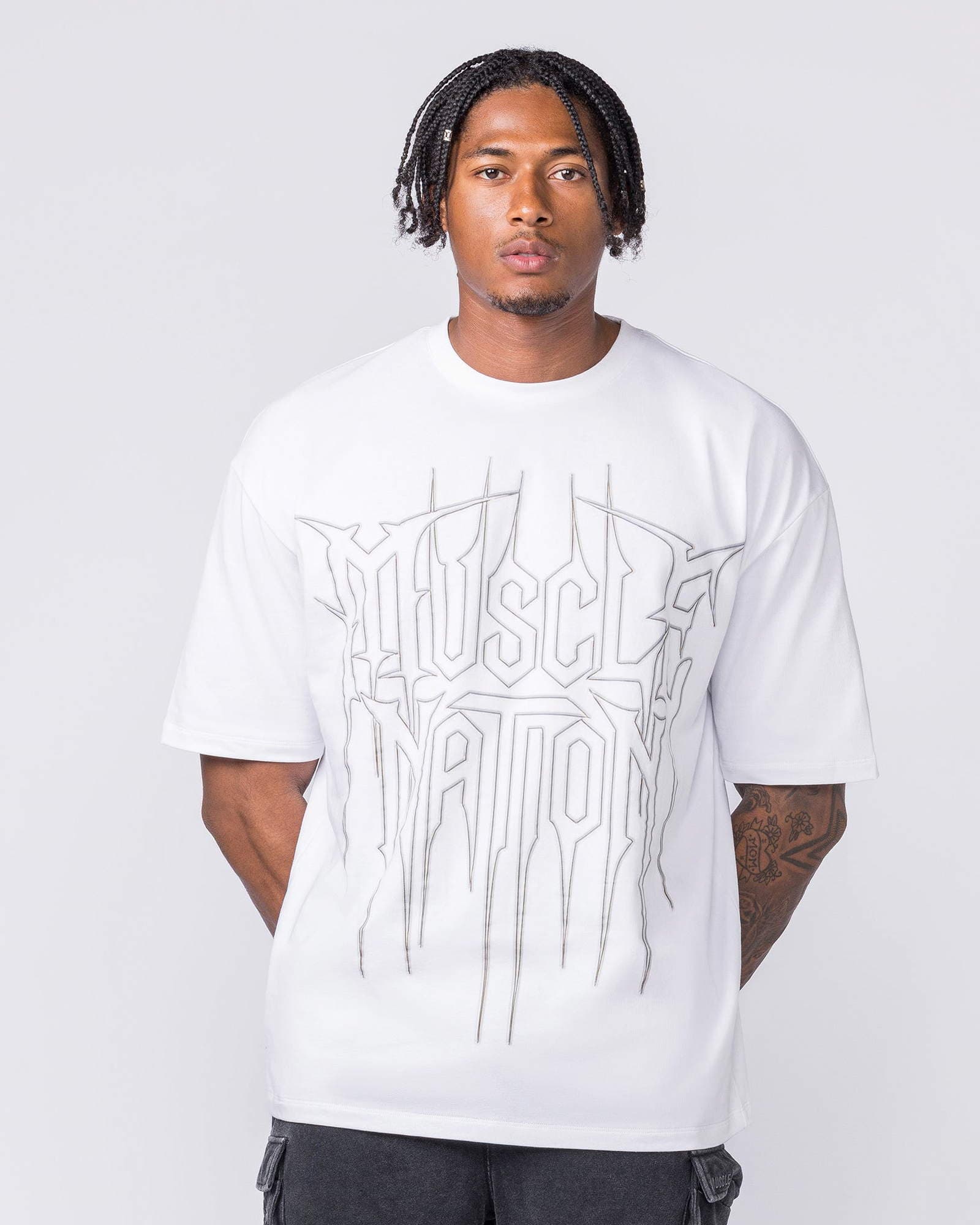 Metalcore Oversized Tee - White