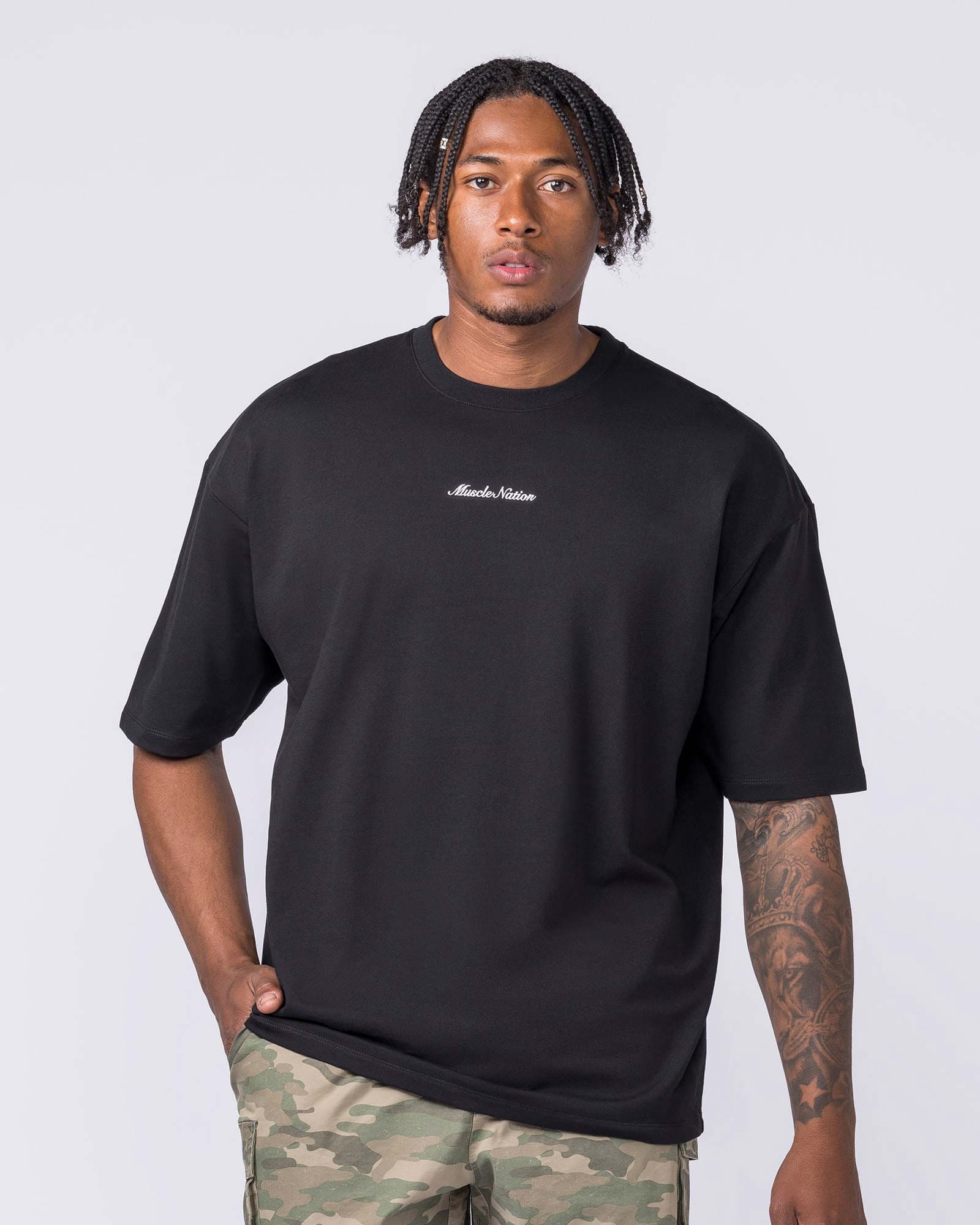 MN Loopback Oversized Tee - Black