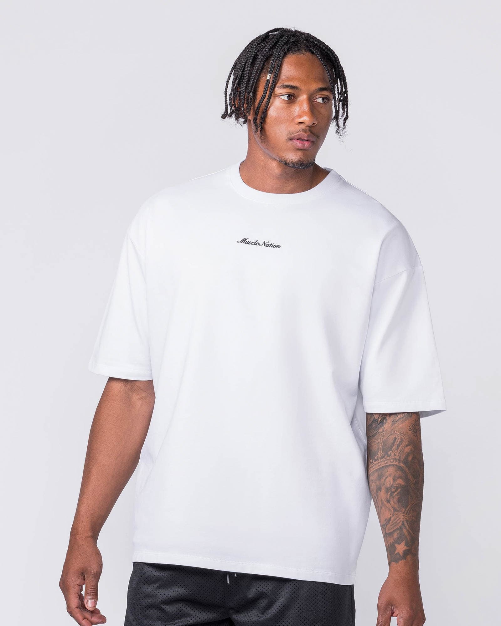 MN Loopback Oversized Tee - White