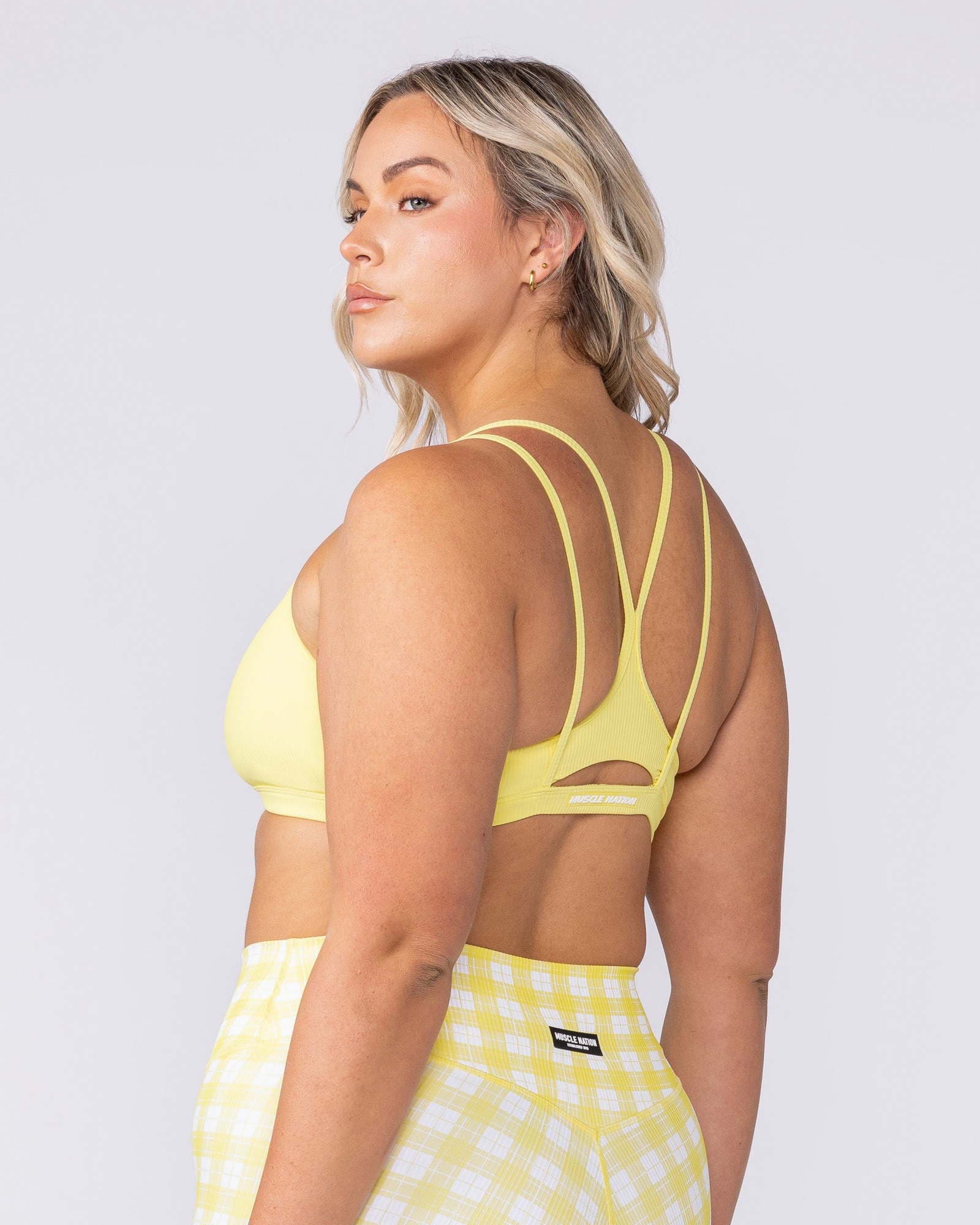 Pace It Rib Bra - Sunshine