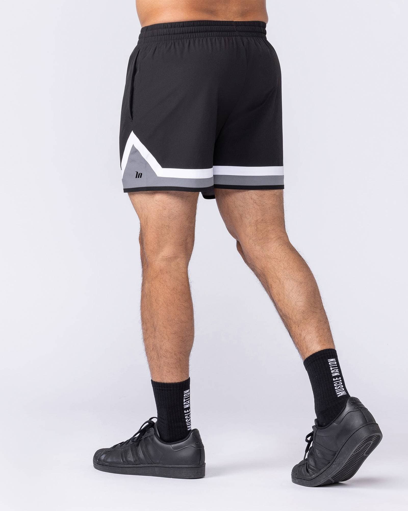 Player 4" Active Shorts - Black / Tornado
