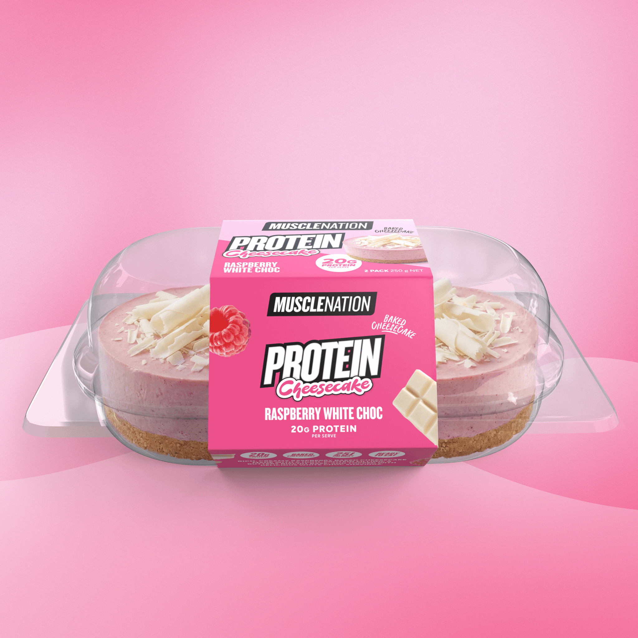 Protein Cheesecake - Raspberry White Chocolate
