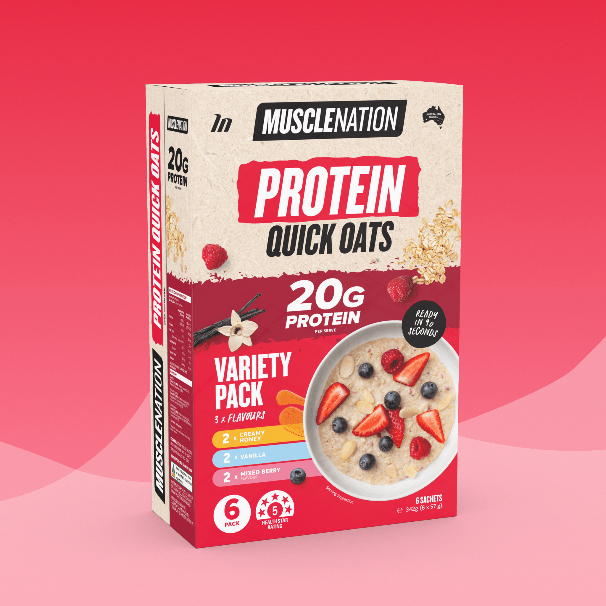 PROTEIN Quick Oats - Variety Packs - 6 Sachets