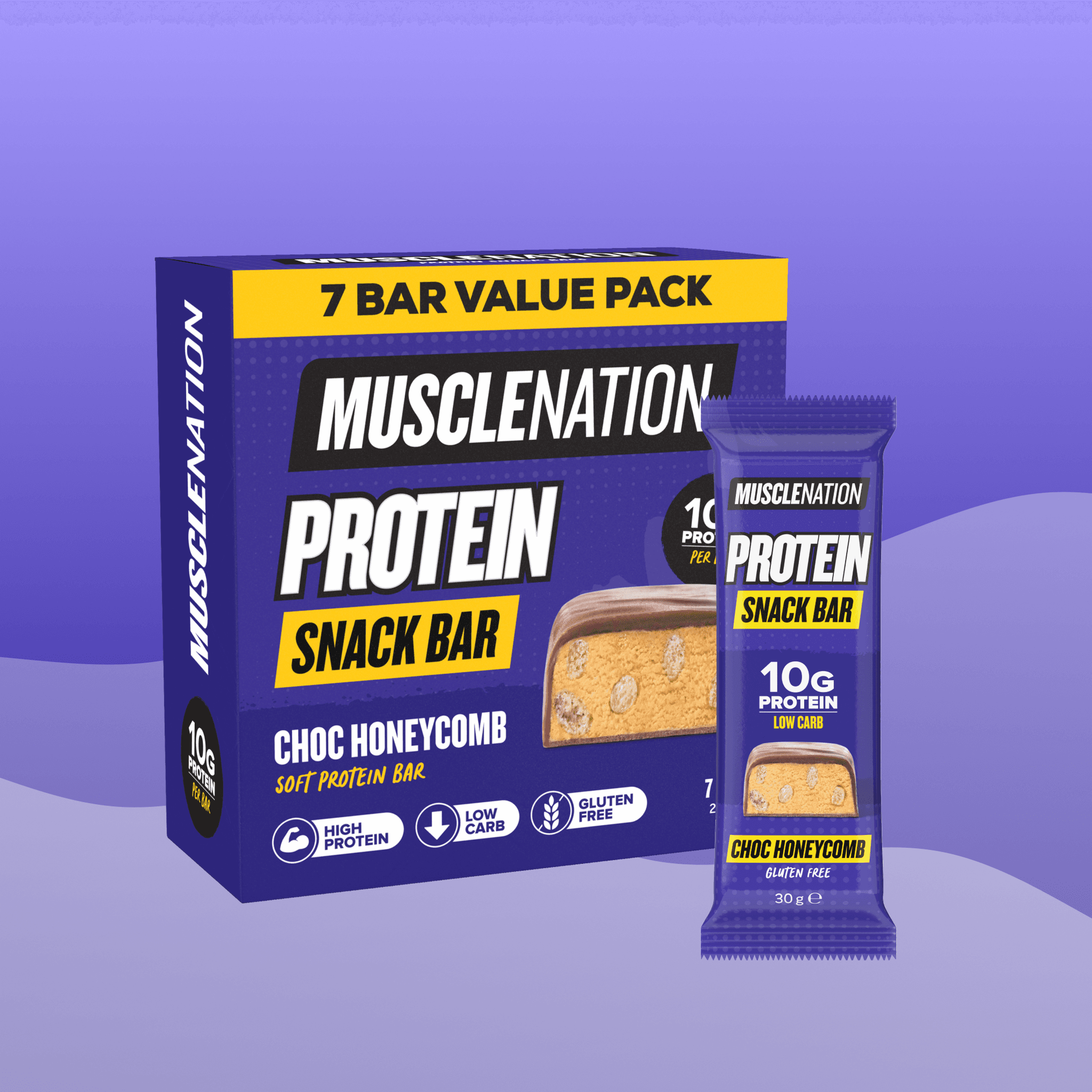 SNACK Protein Bar - Choc Honeycomb 7 Pack