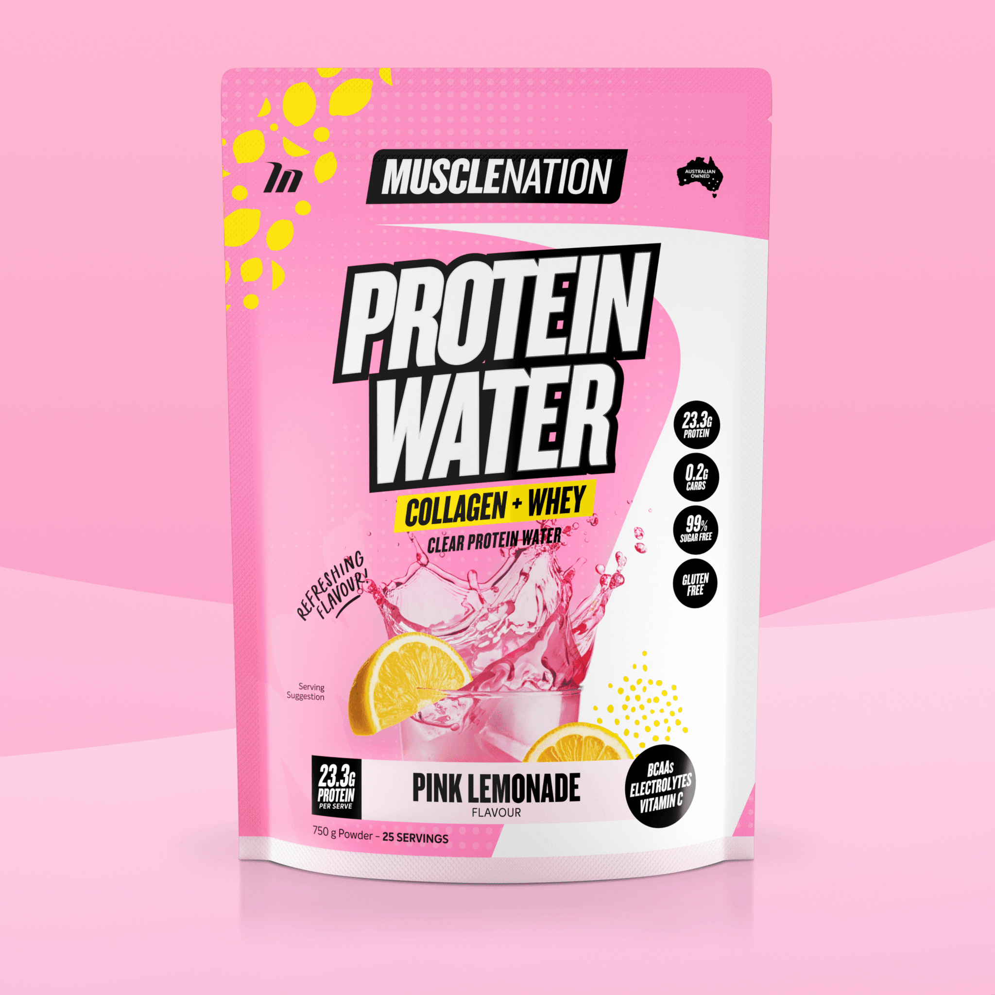 PROTEIN WATER - Pink Lemonade - 25 serves