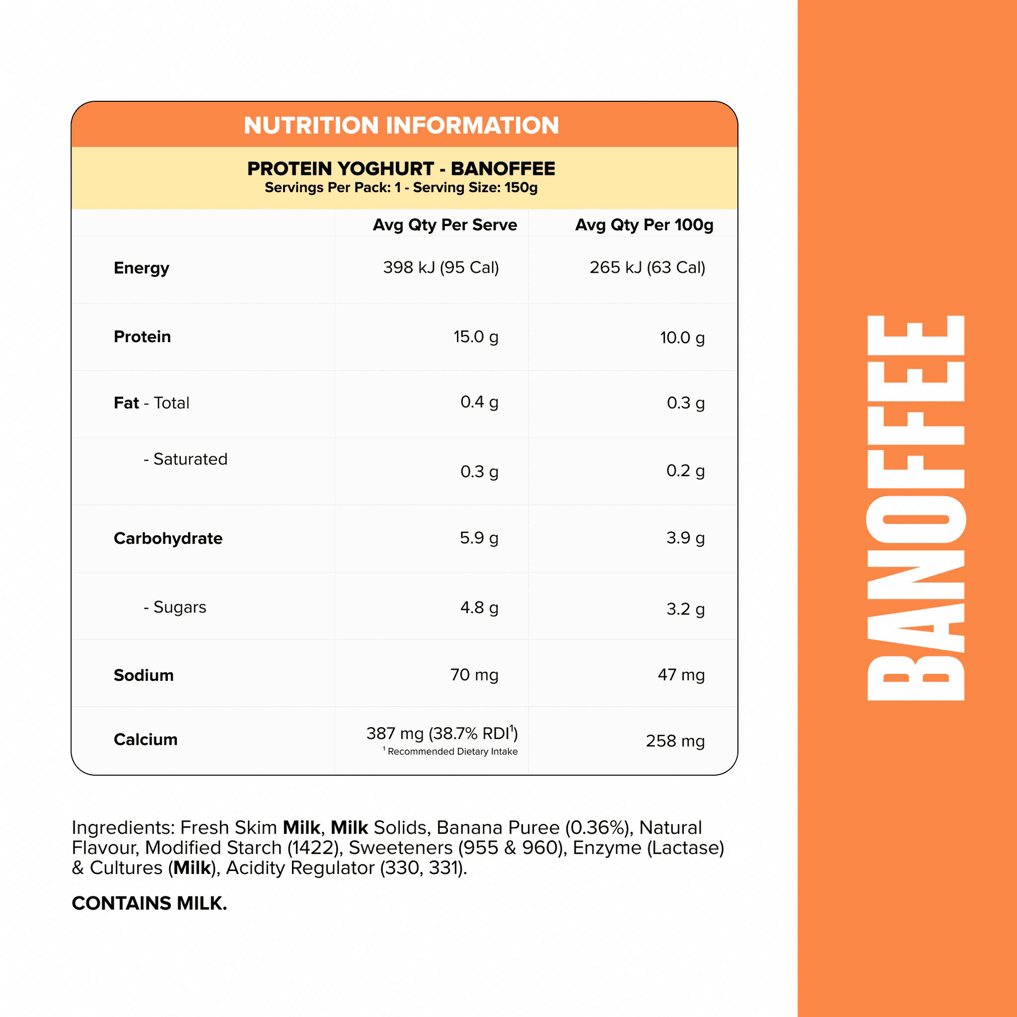 PROTEIN YOGHURT - Banoffee Pouch