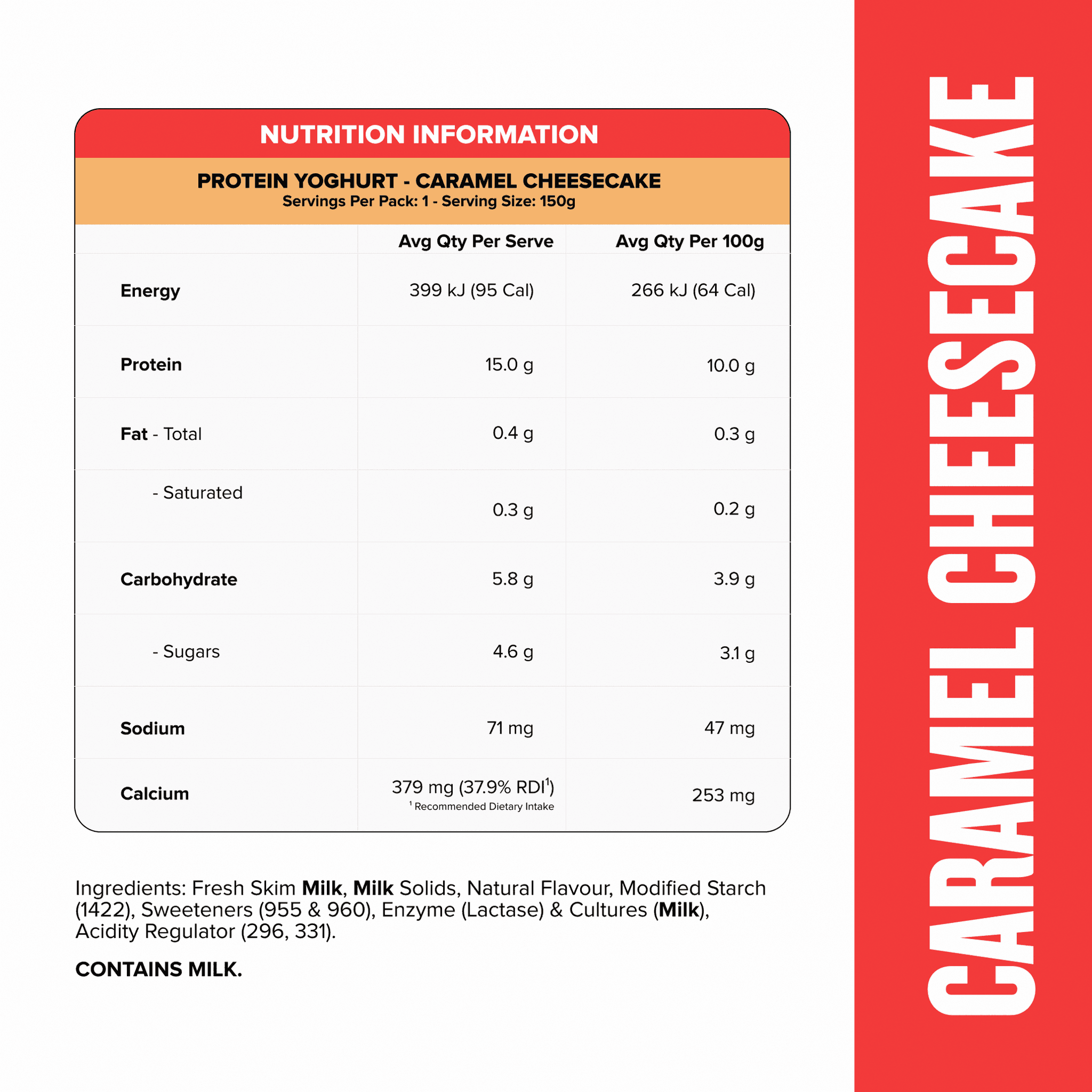PROTEIN YOGHURT - CHOCLT - Caramel Cheesecake Pouch