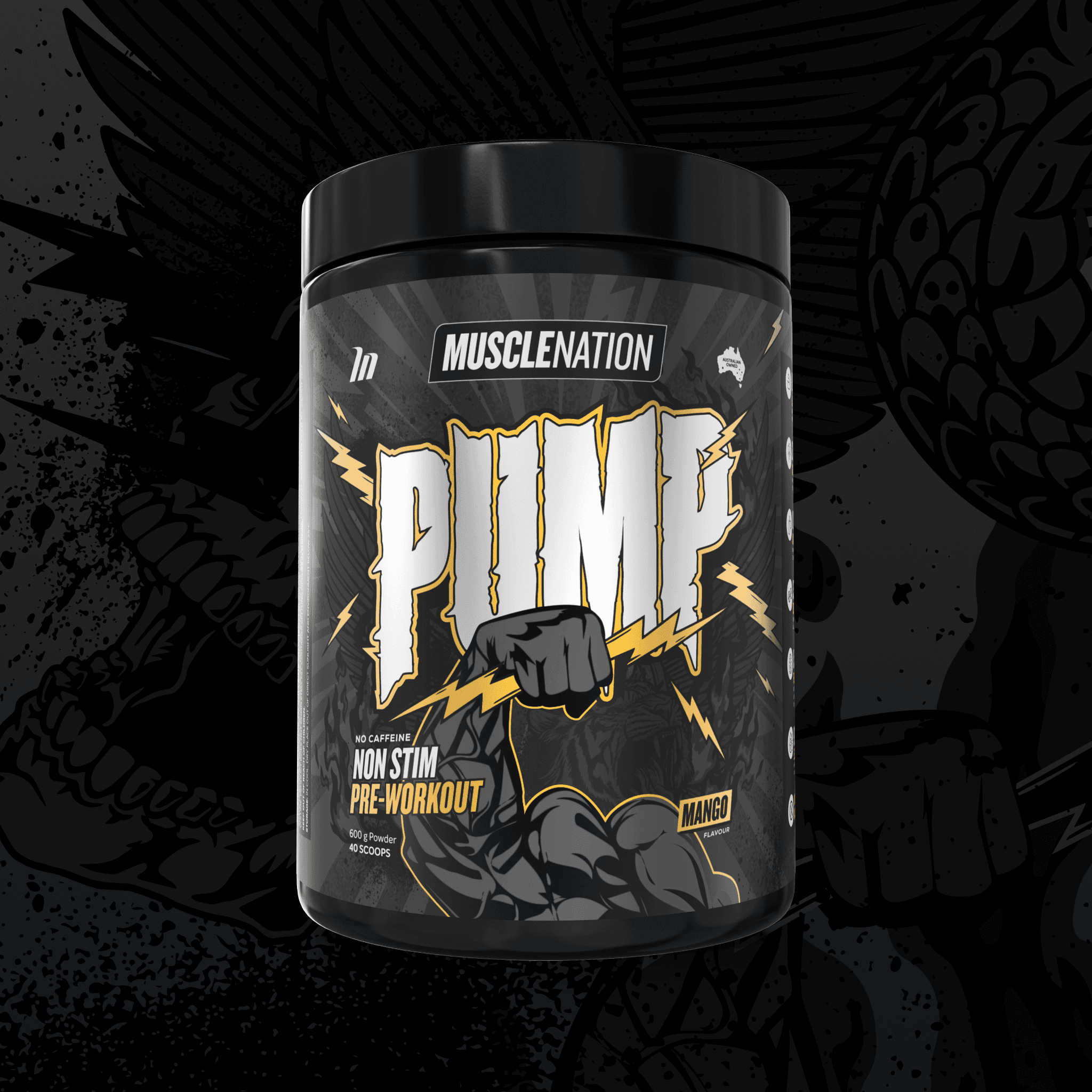 PUMP Pre-Workout Caffeine Free - Mango - 40 serves