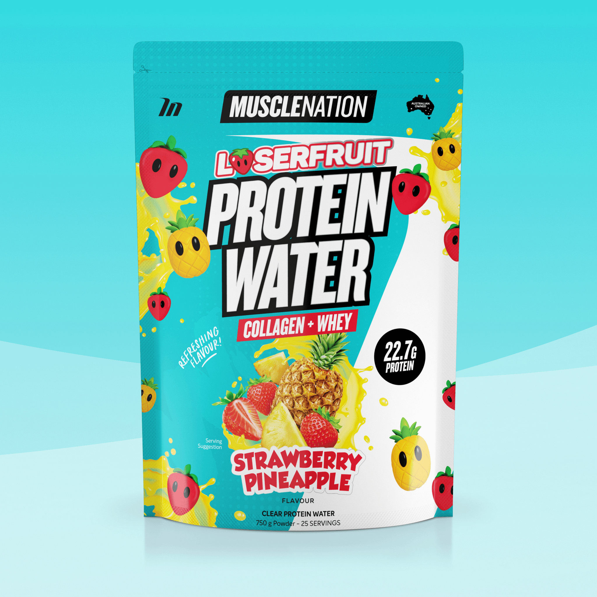 LOSERFRUIT PROTEIN WATER - Strawberry Pineapple - 25 serves