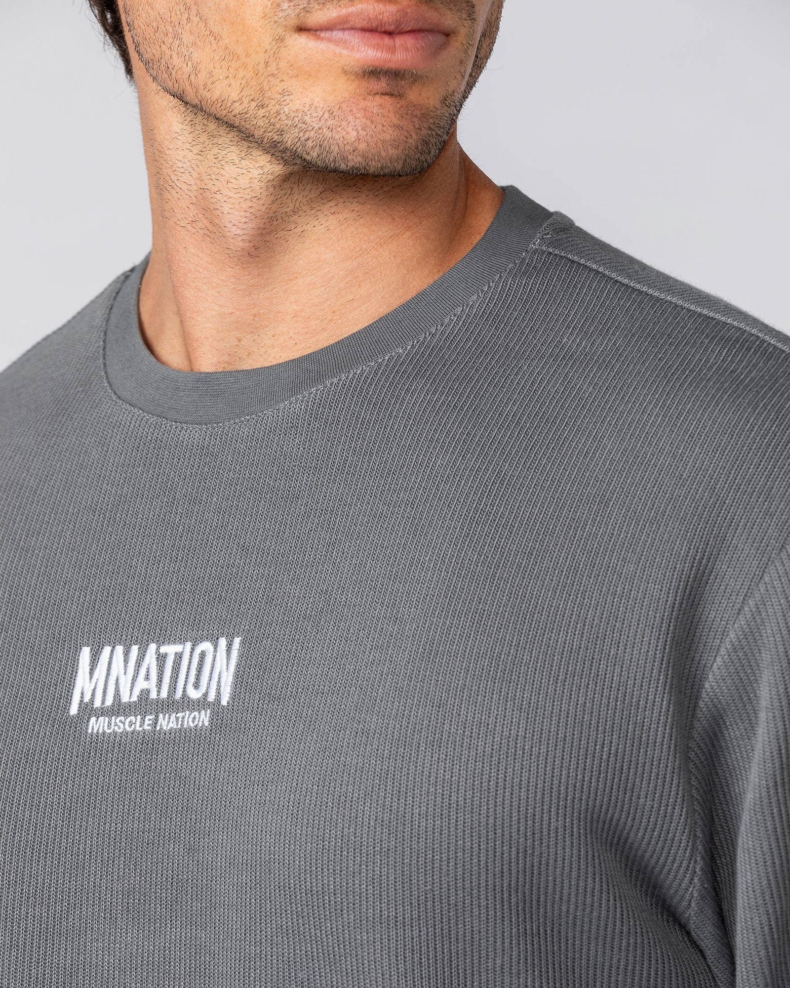 Rib Long Sleeve Tee - Tornado