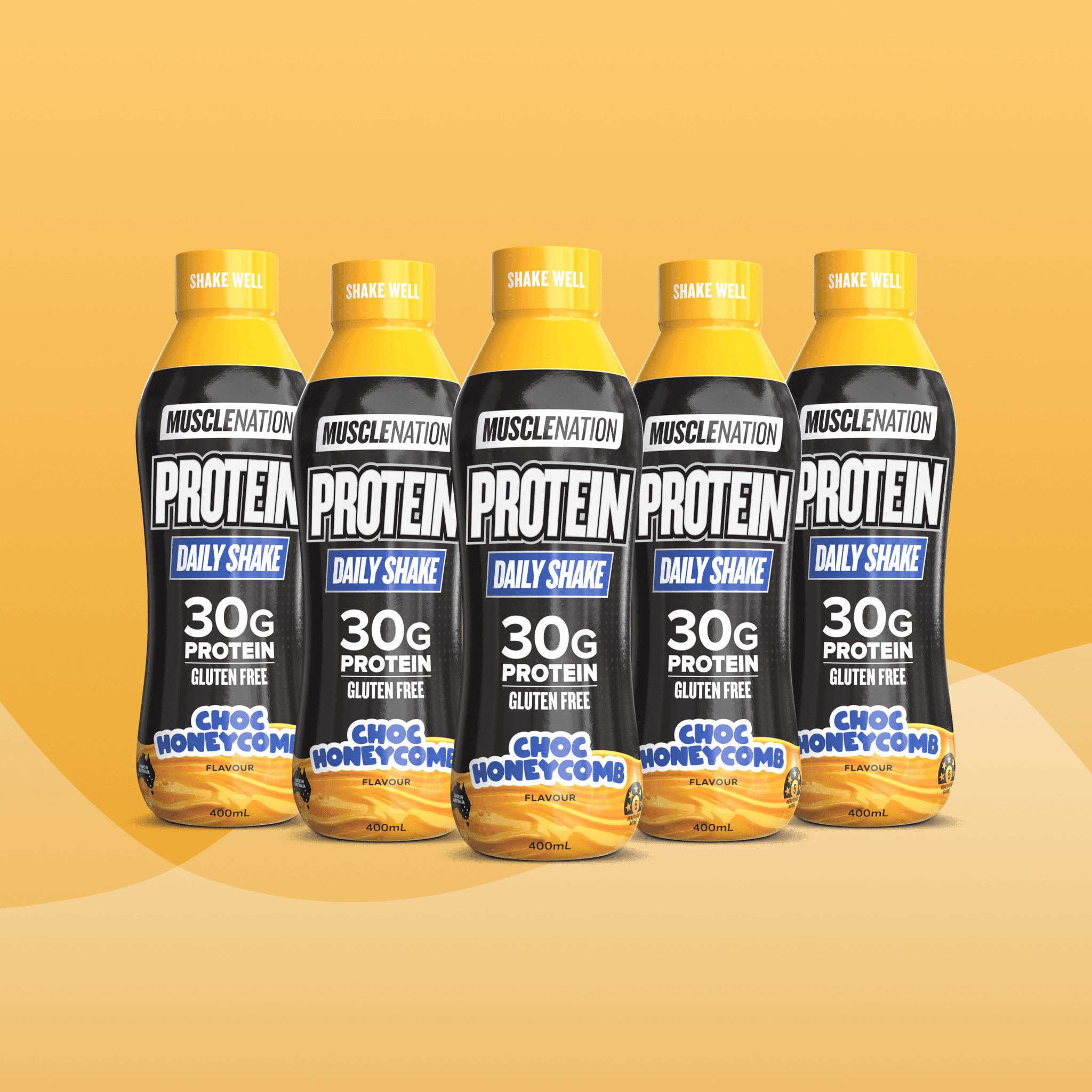 Protein Shake RTD - Choc Honeycomb 400ml Bottle (6 Pack)