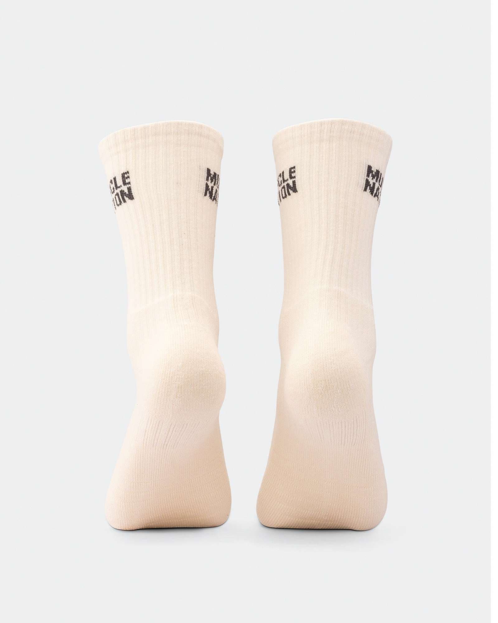 Mens Essential Crew Socks (2x Pack) - Charcoal / Dew