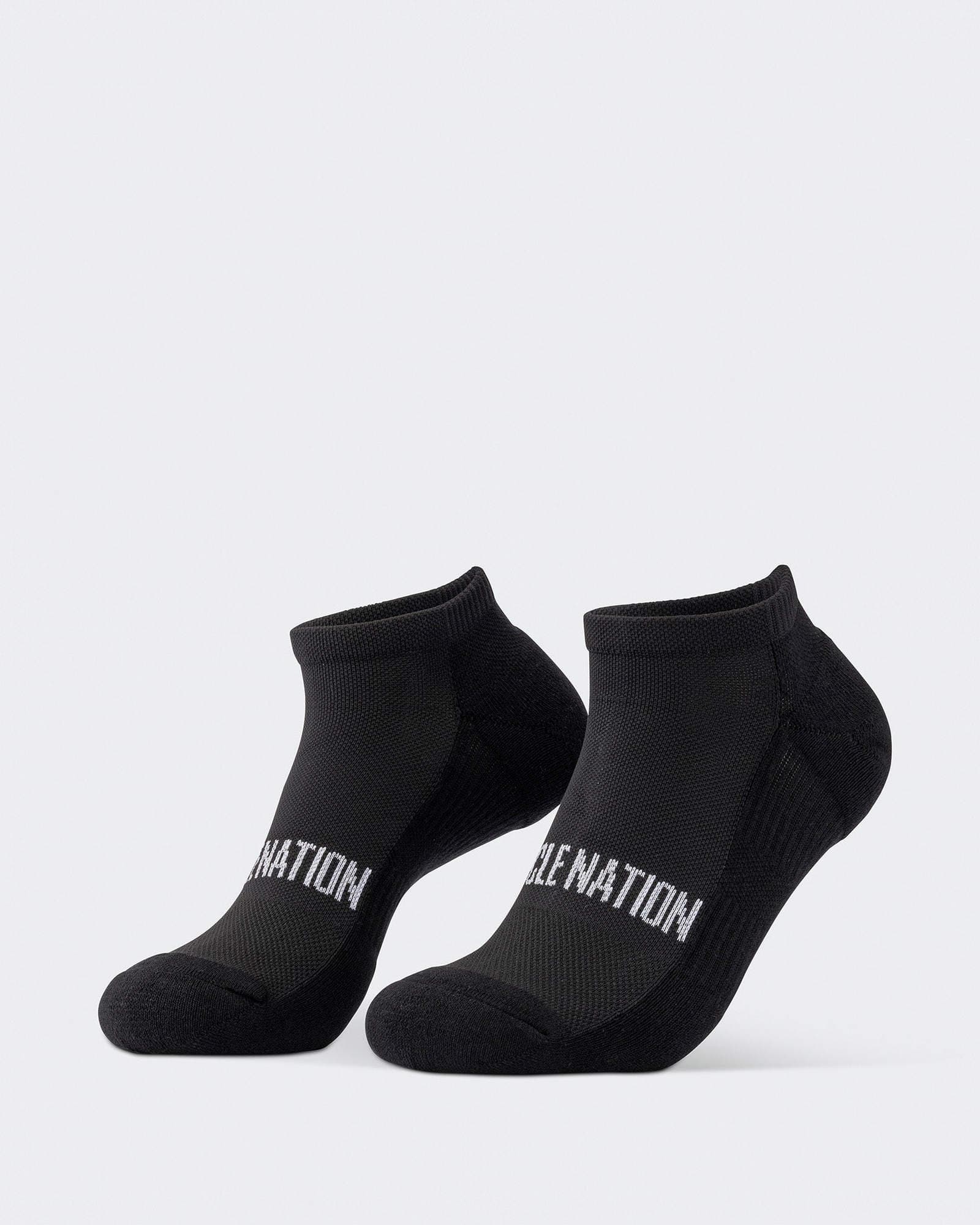 Mens Ankle Socks (2X Pack) - Black